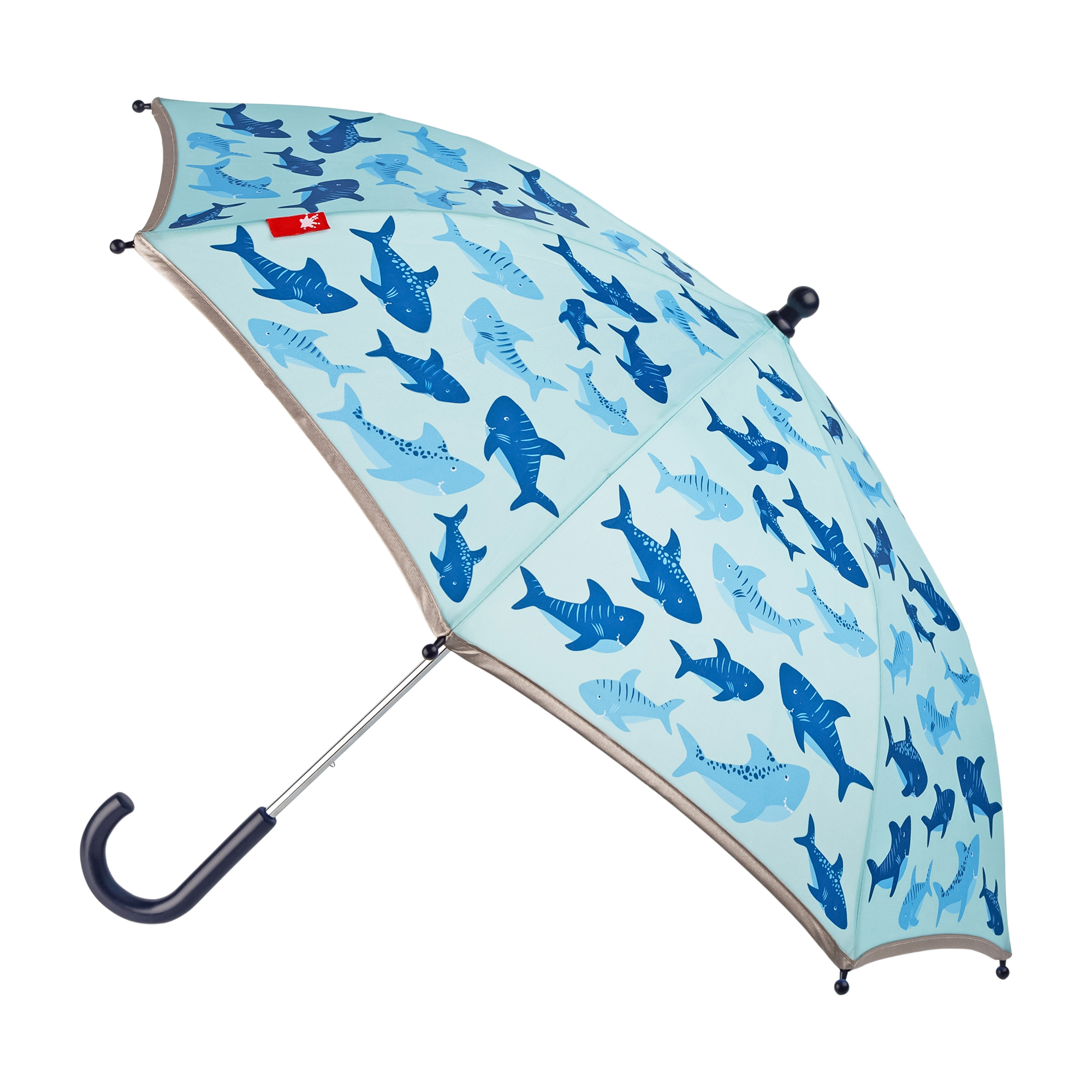 Children's umbrella sharks, reflective edge