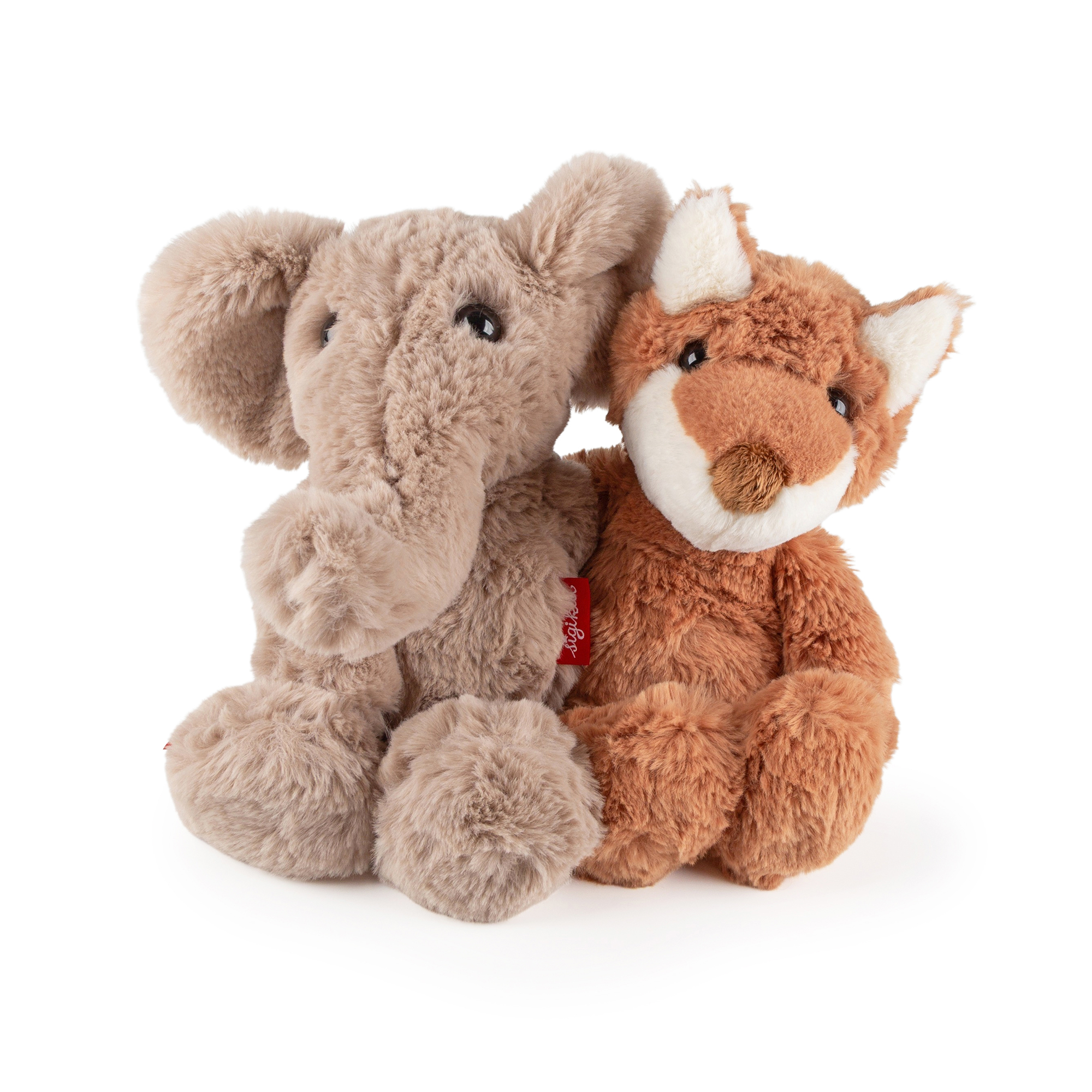 Silky soft plush toy elephant