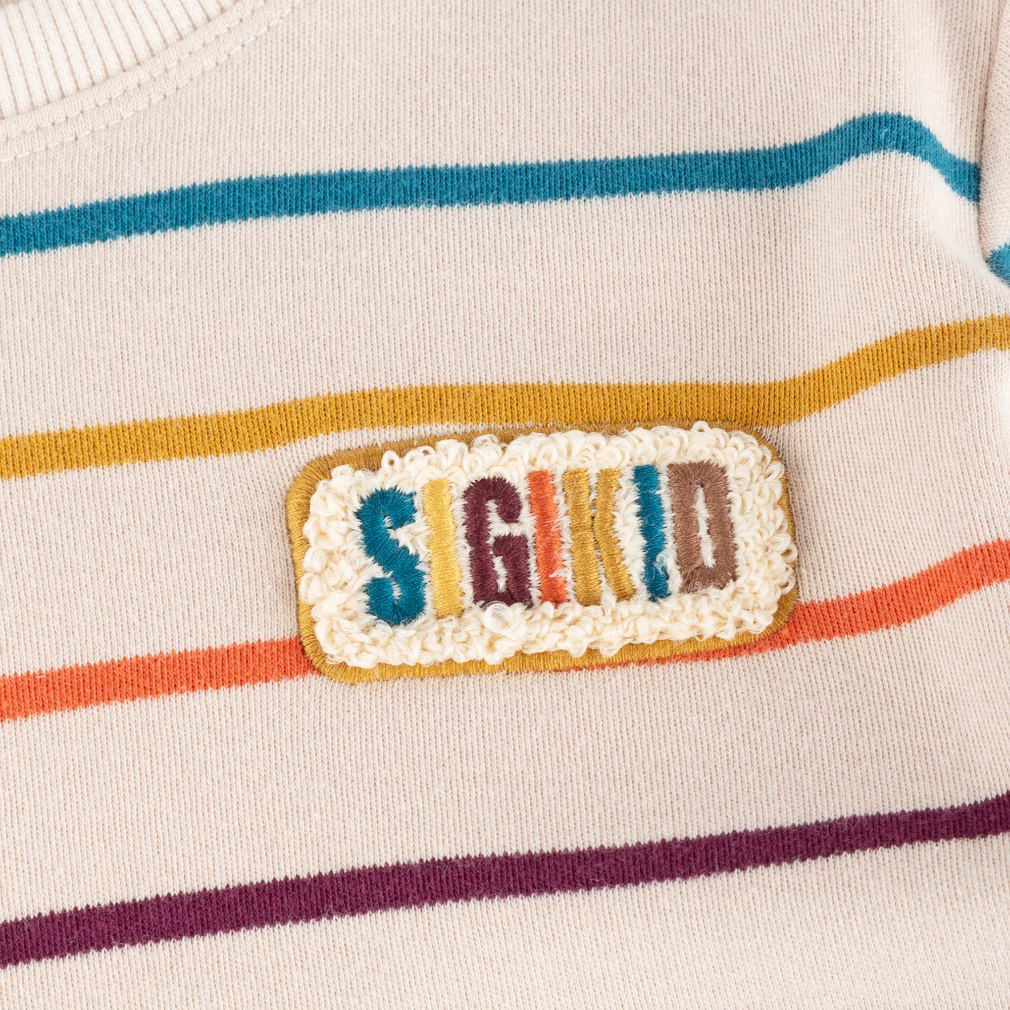 Striped children's long-sleeve Tee, Winter Animals