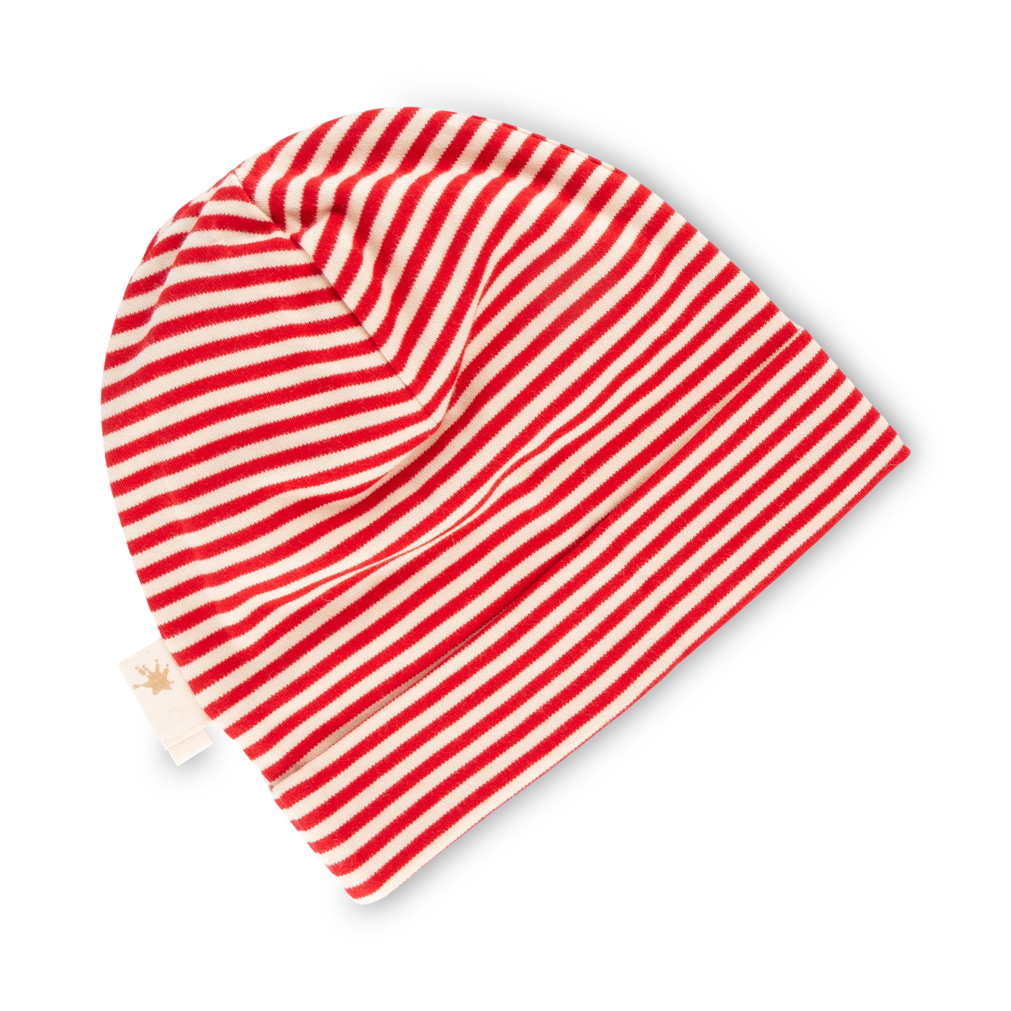 Red striped children's beanie hat, Wild Cat