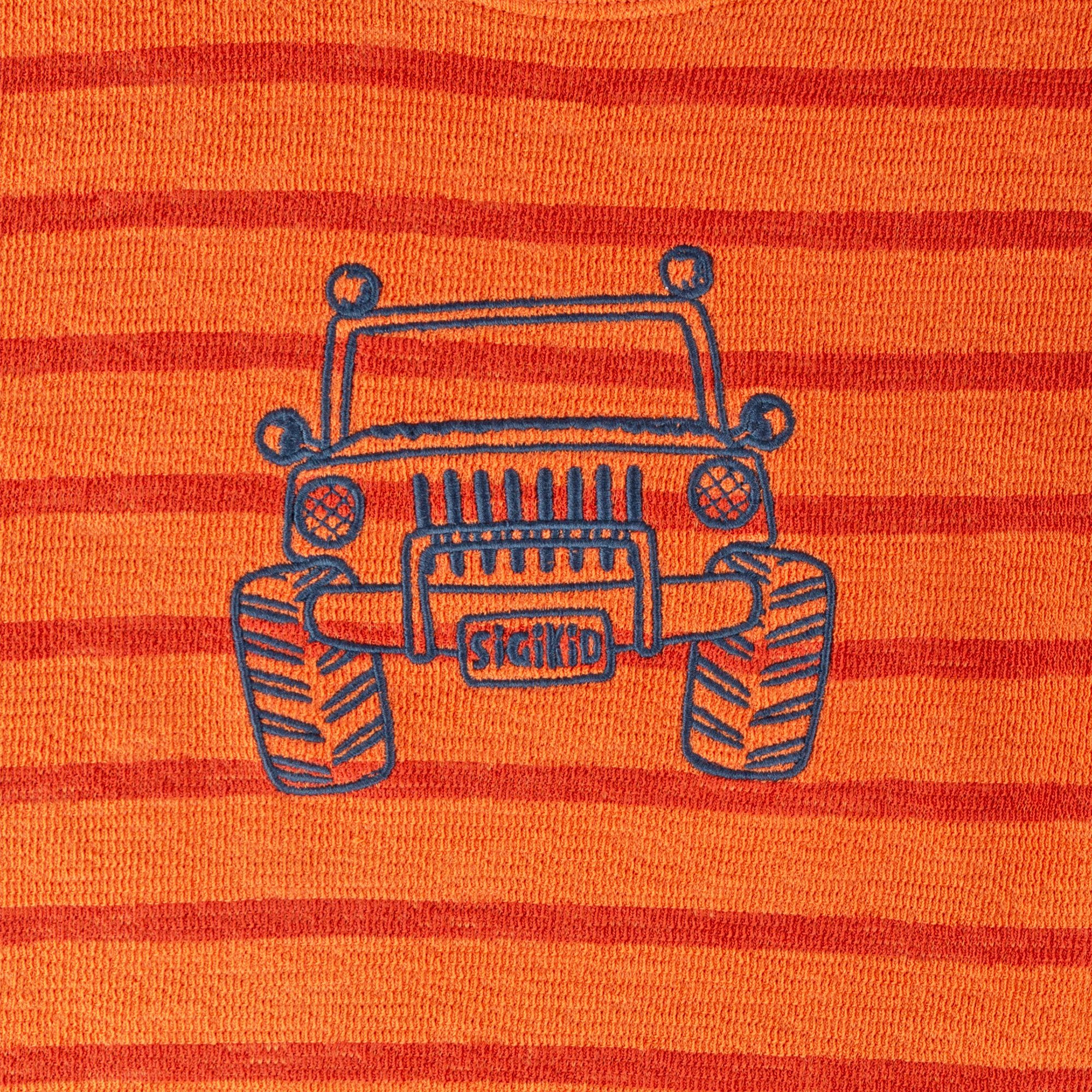 Super soft children's slub jersey T-shirt jeep