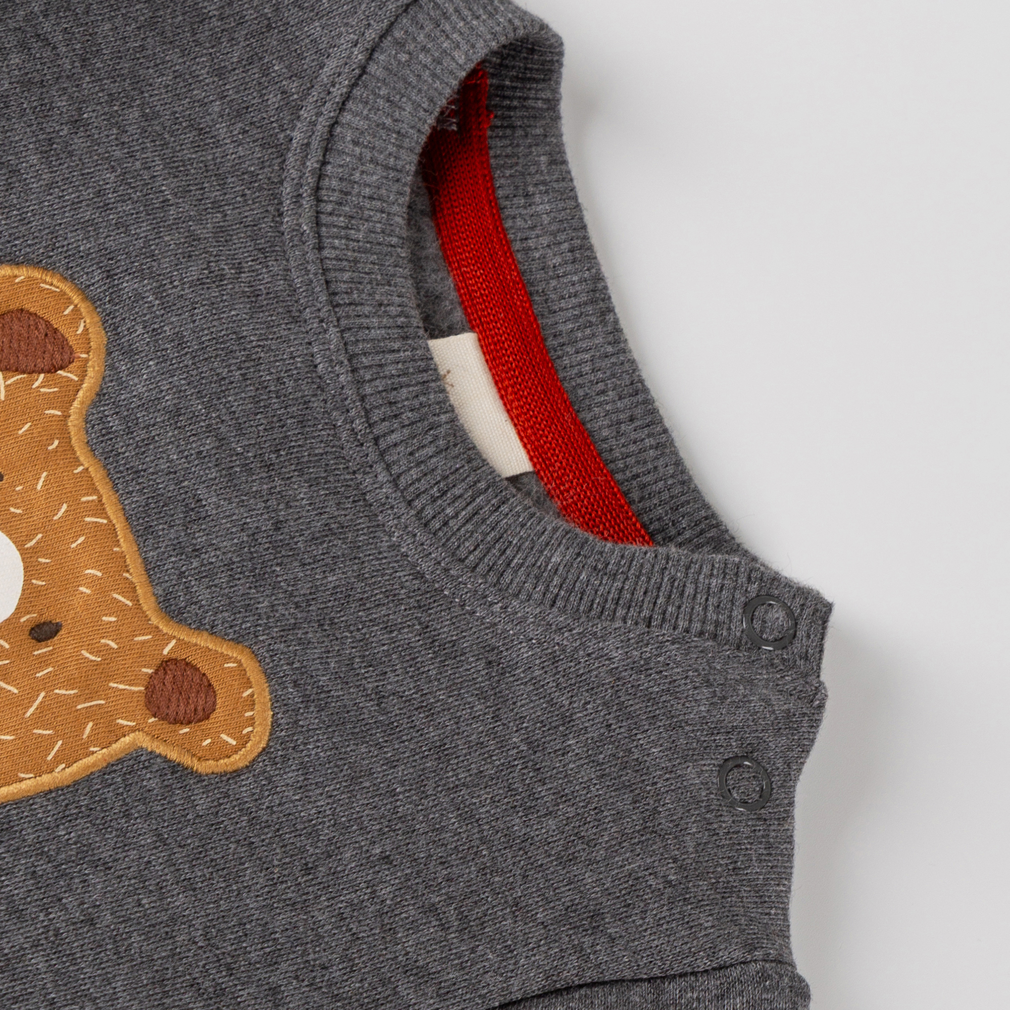 Baby Sweatshirt Winterbär, dunkelgrau