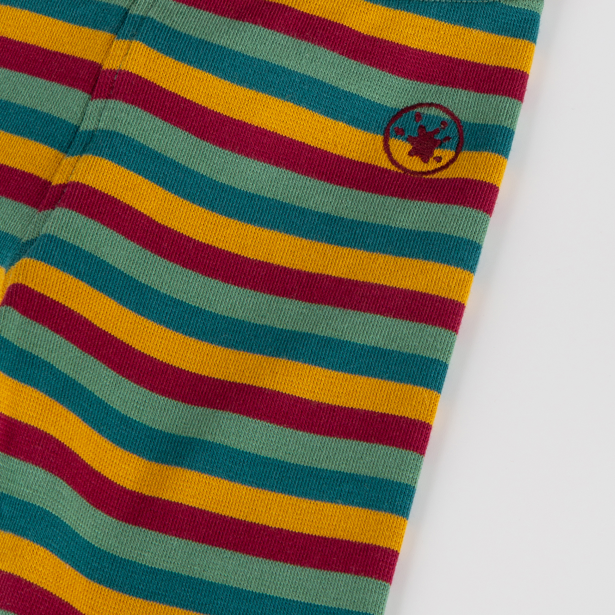 Baby rib knit leggings, multicoloured