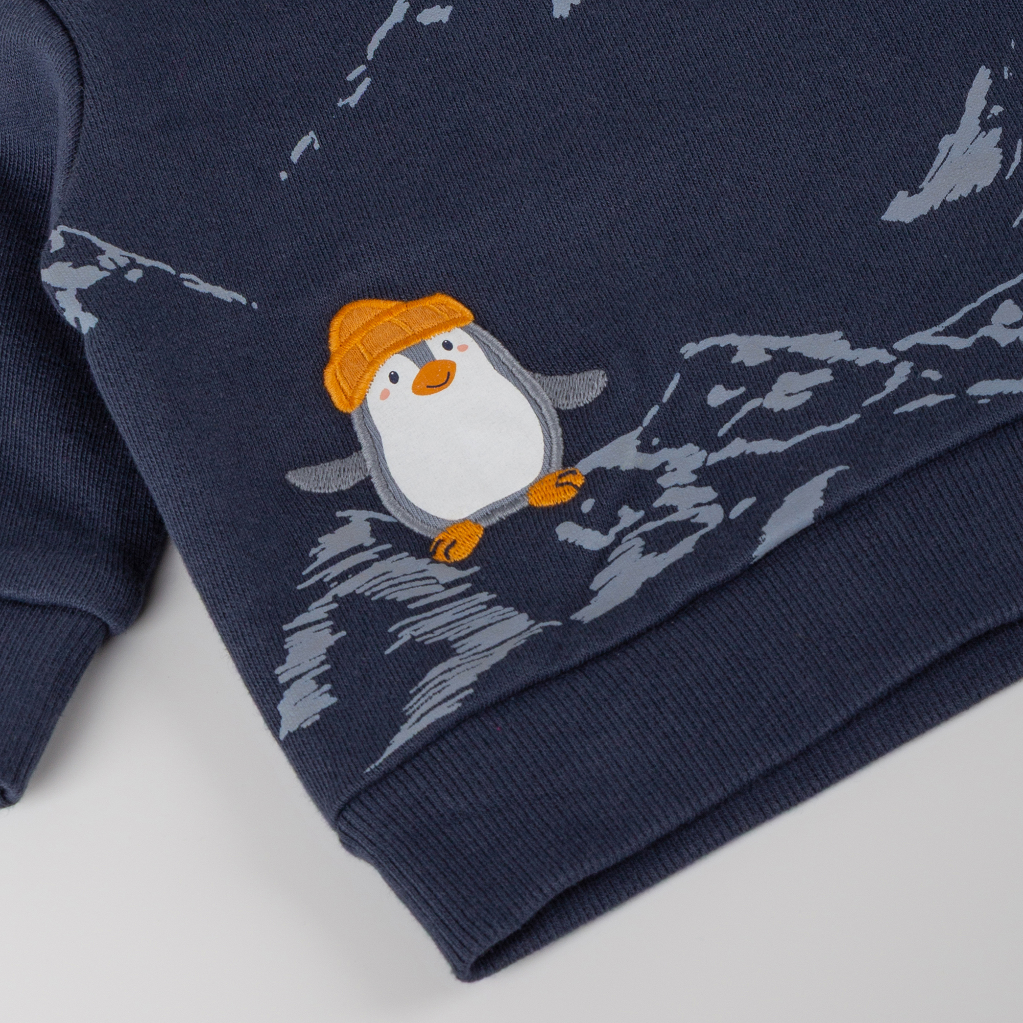 Baby Sweatshirt Pinguin Polar Friends, blau Baby Sweatshirt Pinguin Polar Friends, blau