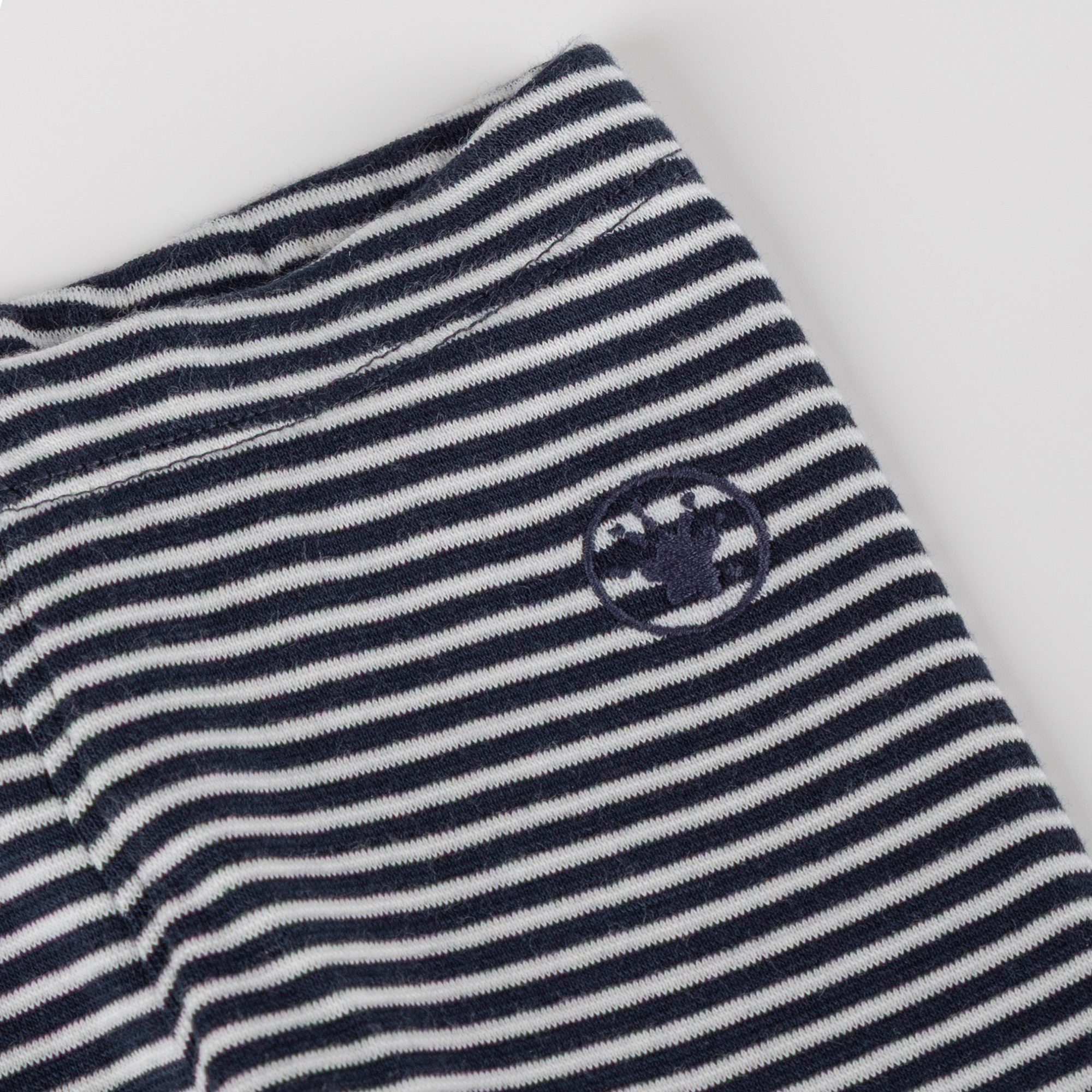 Baby Ringel Leggings Curious Owl , blau-weiß