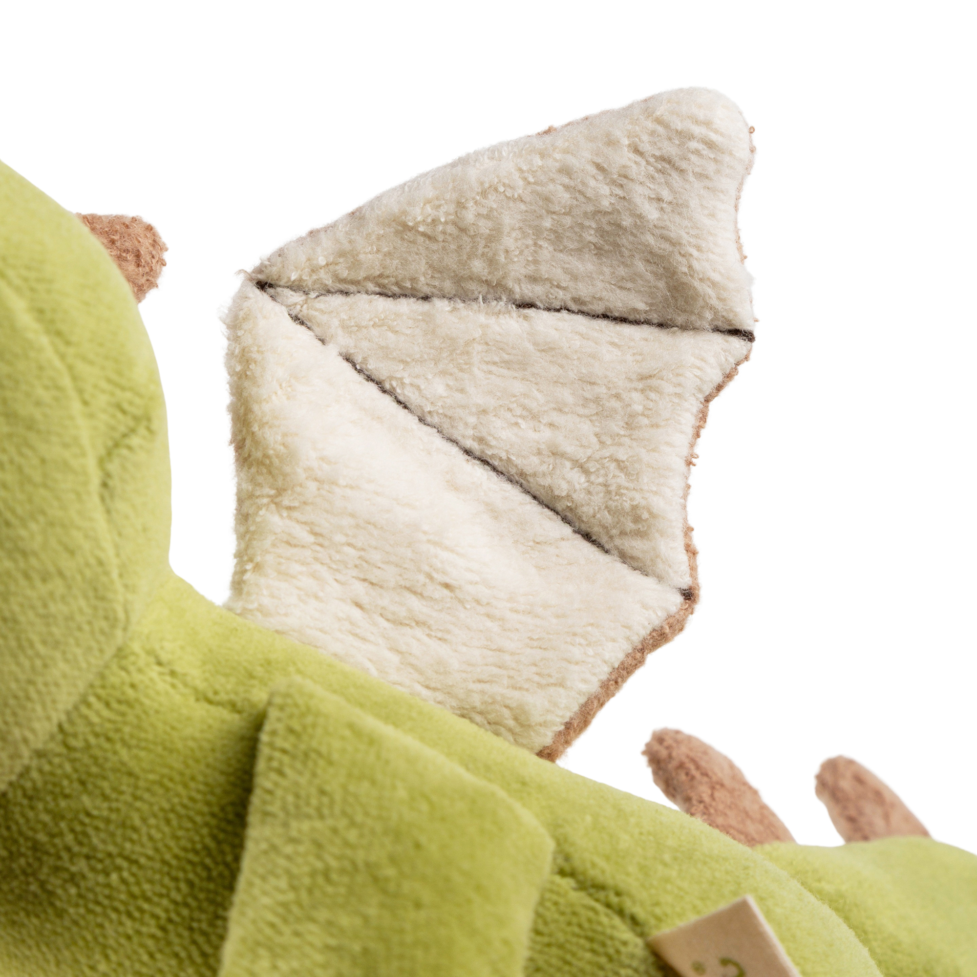 Organic soft toy dragon, Green
