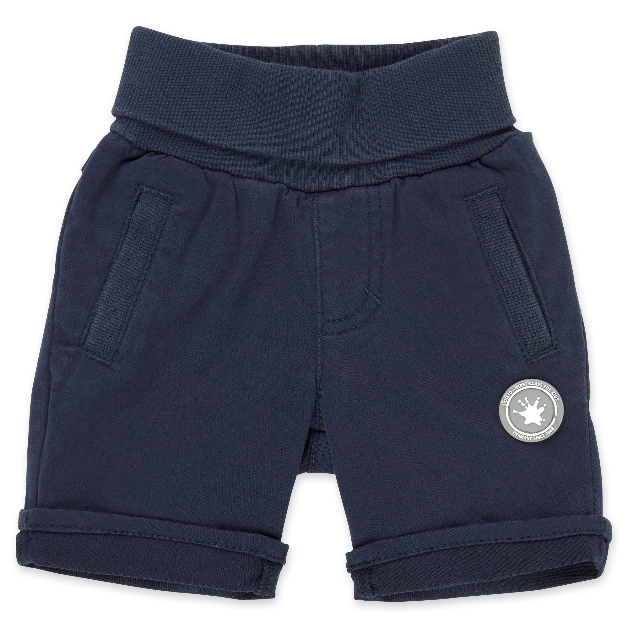 Baby gabardine bermuda shorts, navy