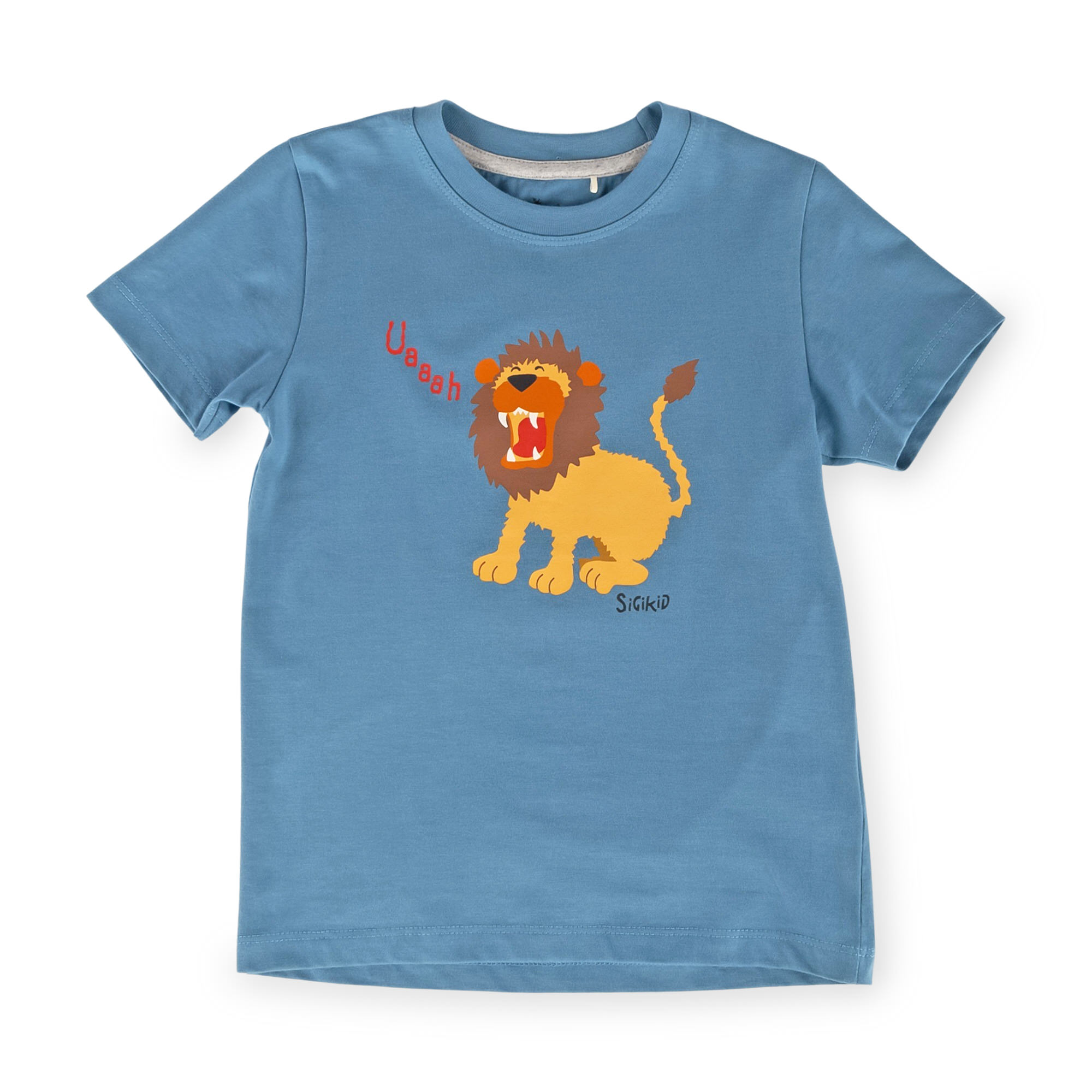 Children's two piece pajamas yawning lion