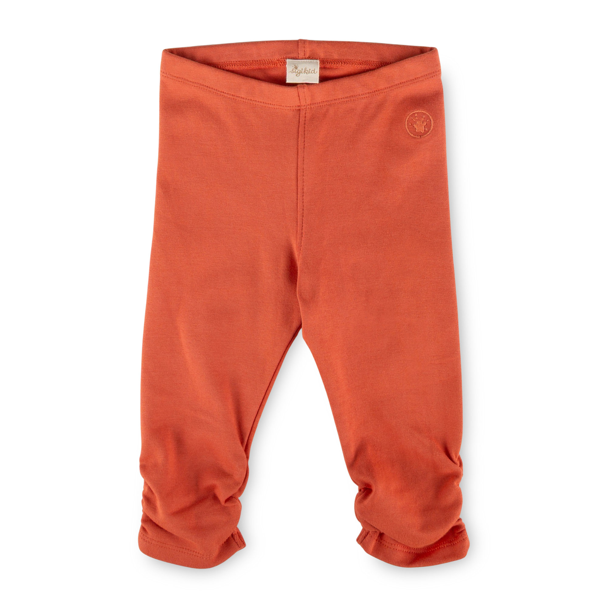 Girls' rib knit capri leggings Savanne, orange