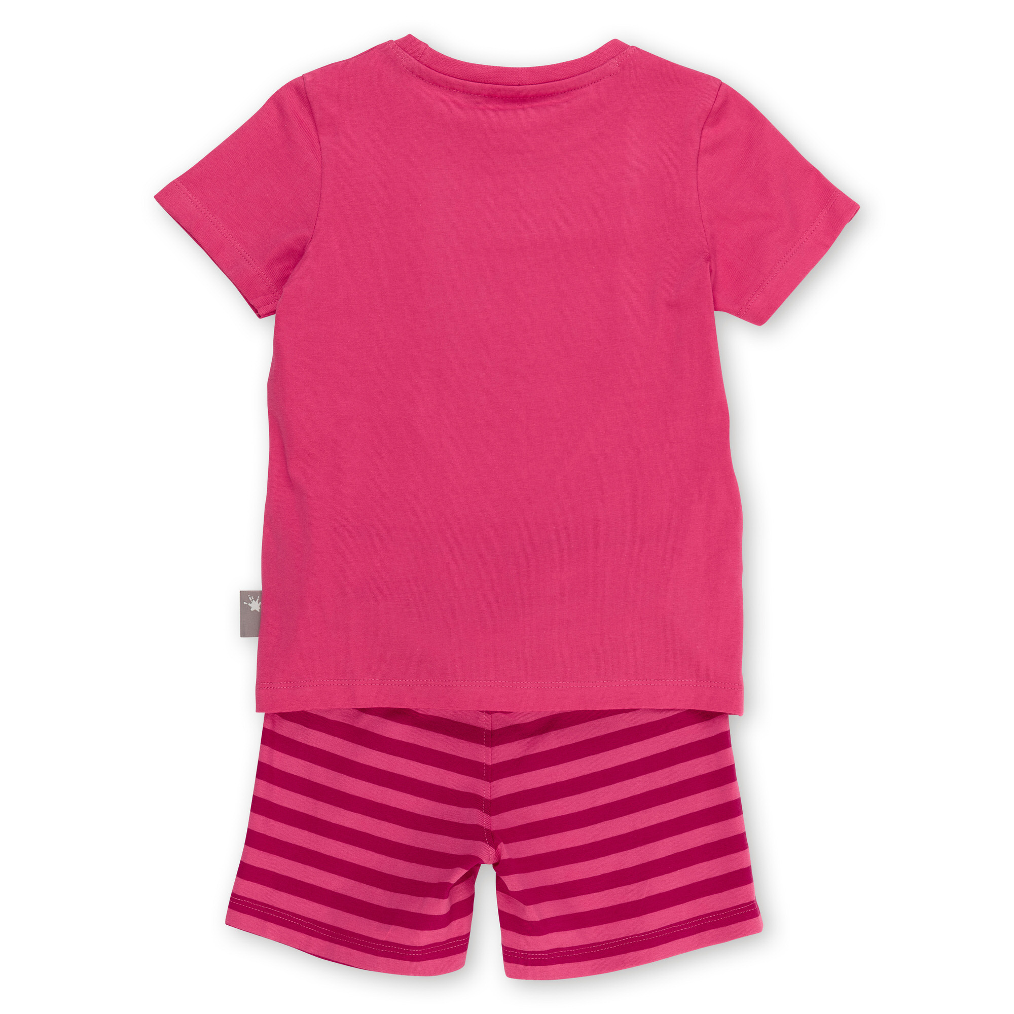 Girls' two-piece shorty pyjamas flamingo