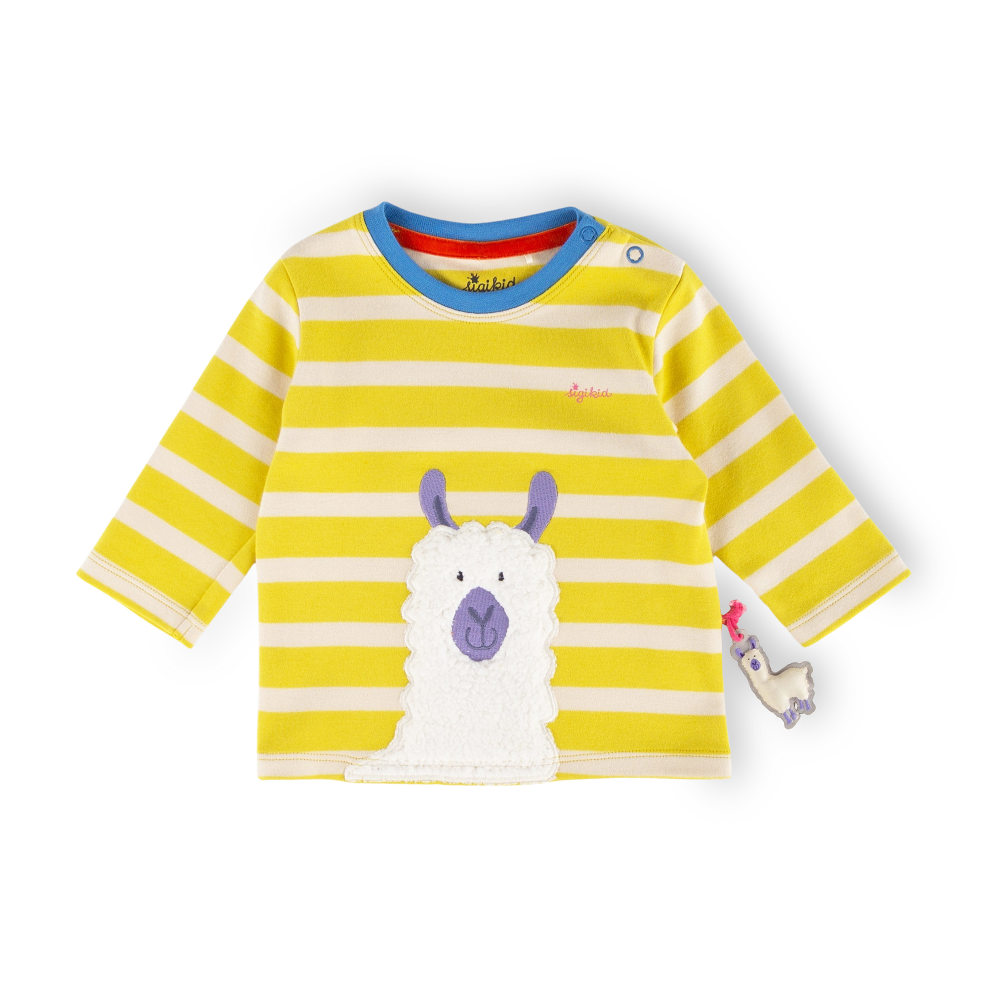 Lemon yellow baby long sleeve Tee Crazy Llama