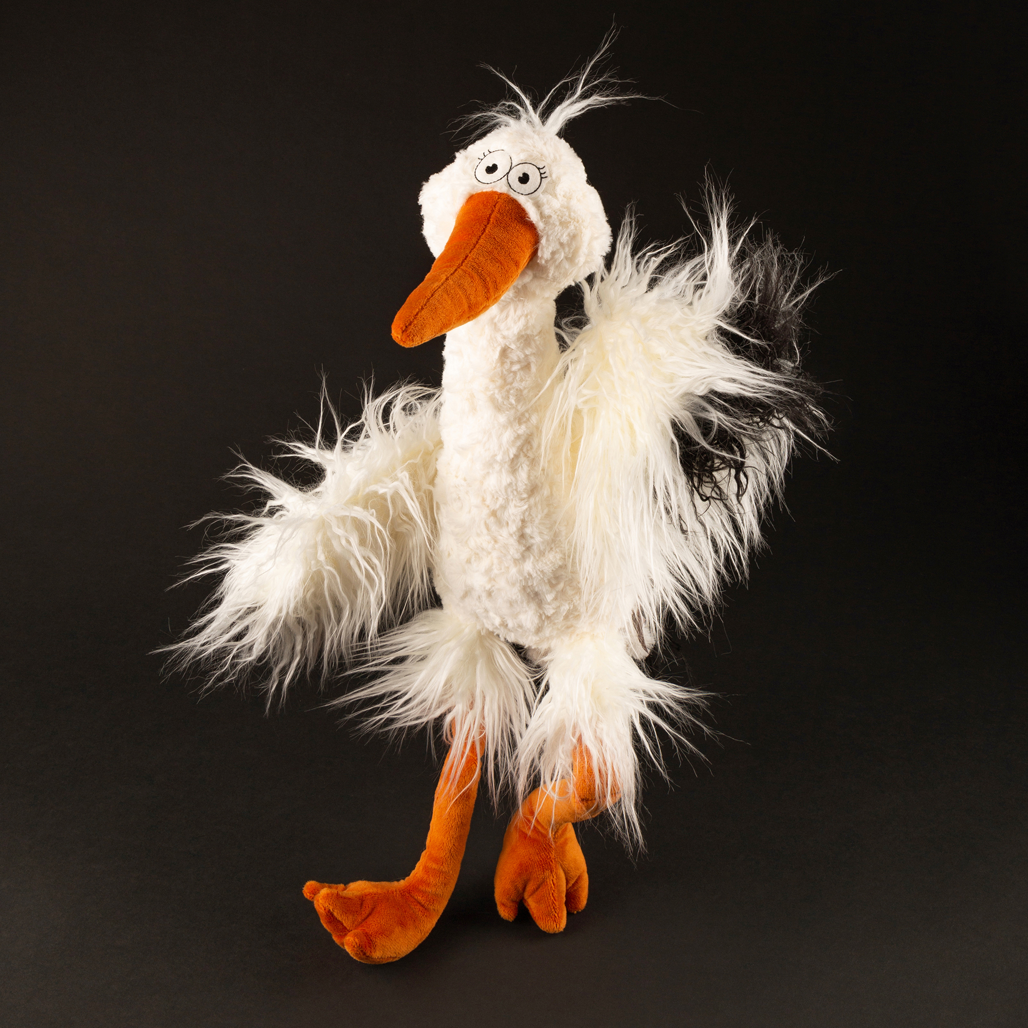 Plush stork Happy Betty, Kikeriki Plush stork Happy Betty, Kikeriki