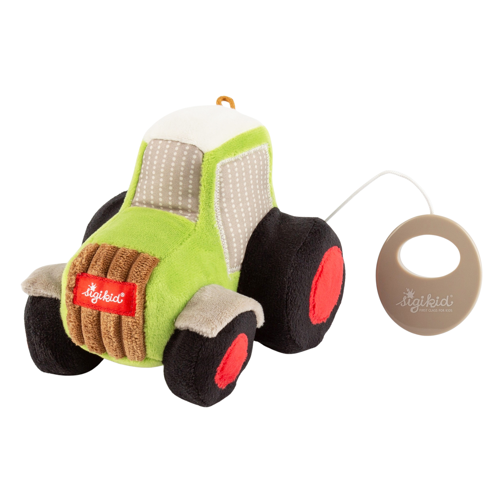 Musical baby plush toy tractor, melody "Old McDonalds"