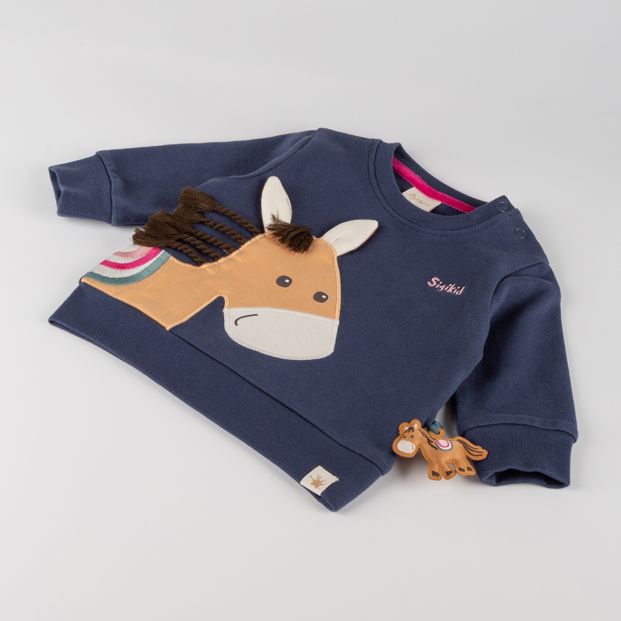Baby Sweatshirt Pony Love, dunkelblau