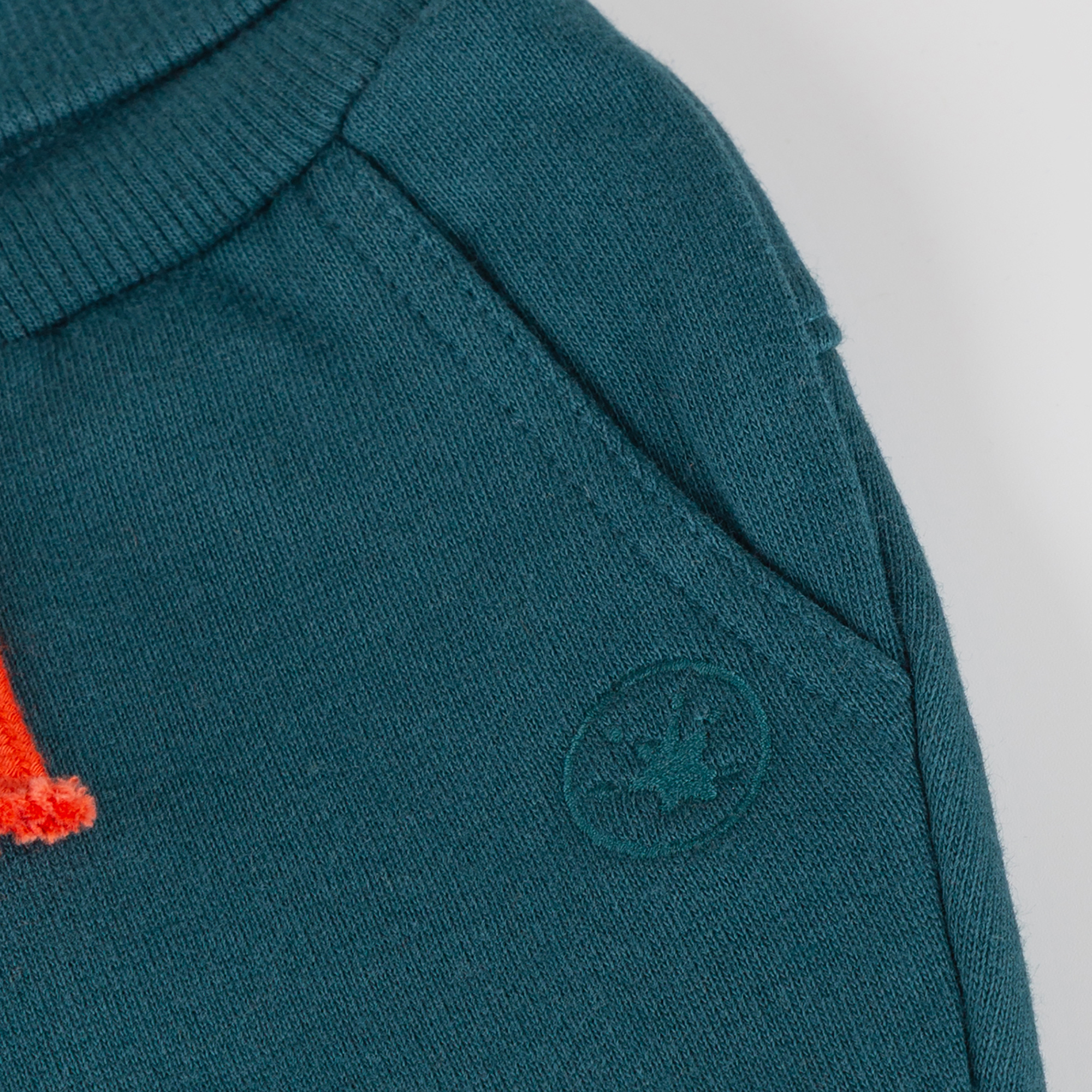 Baby sweat pants with knee patches, Dino Fun