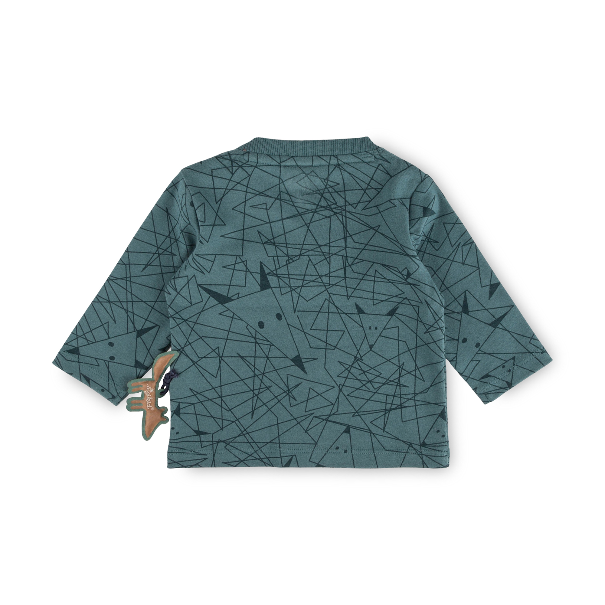 Baby long sleeve Tee Wild Fox, green, printed