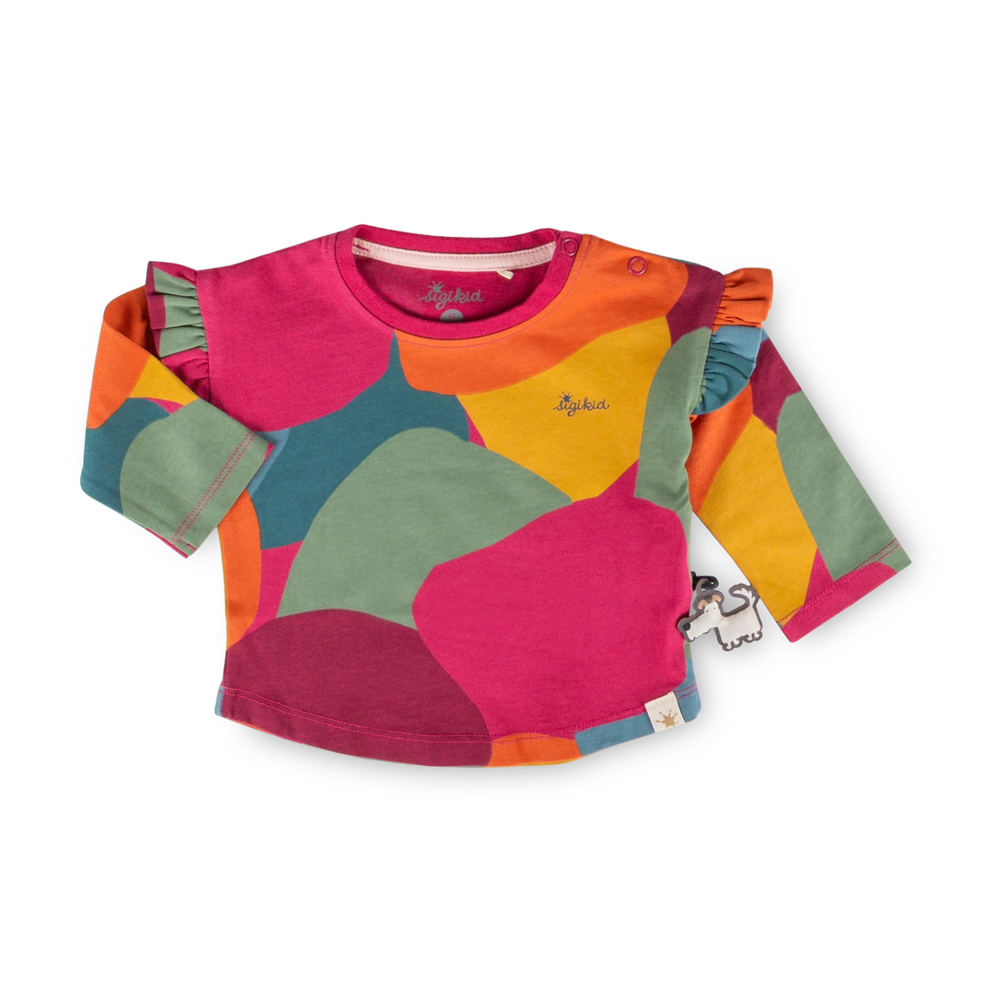 Baby shoulder frills long sleeve Tee