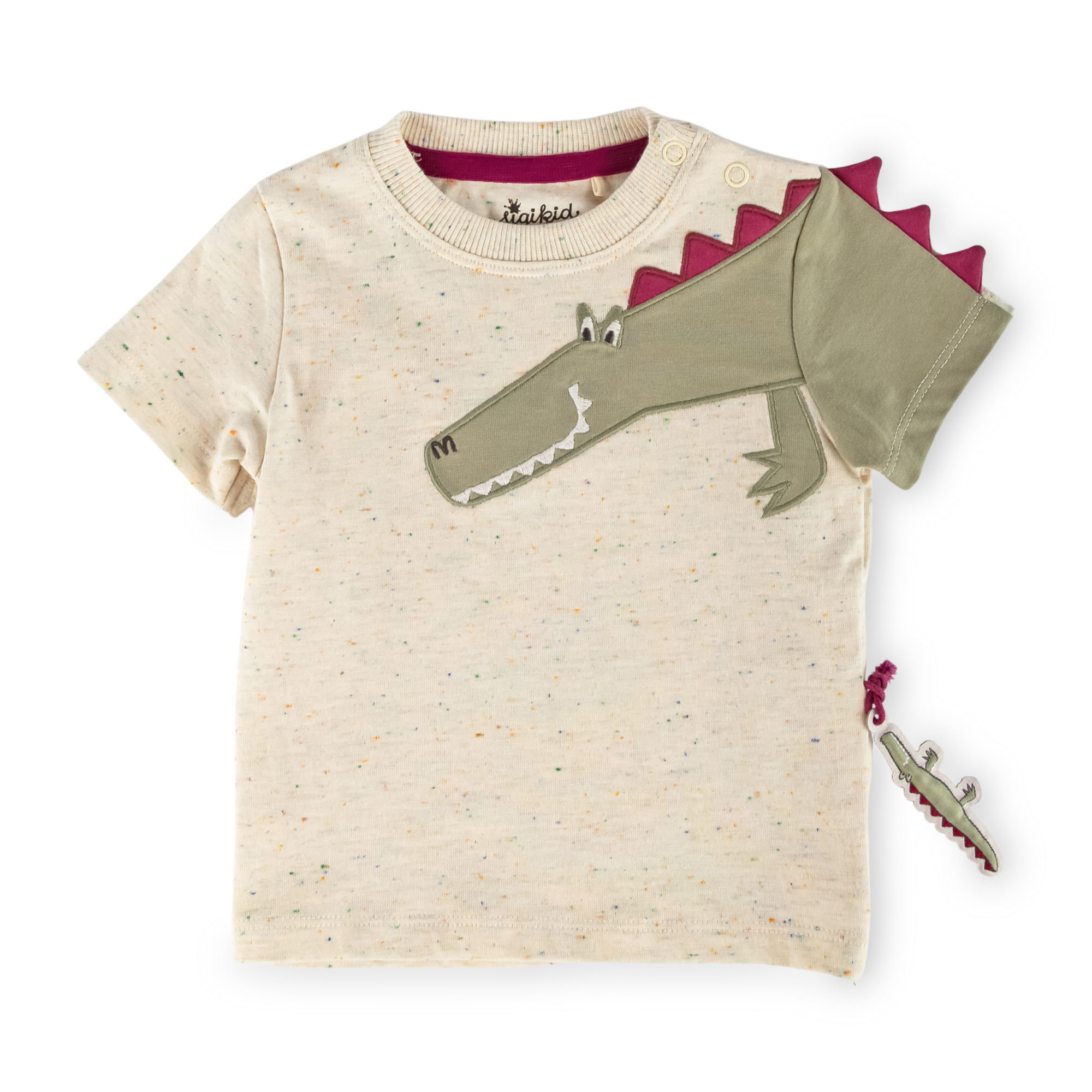 Baby slub T-shirt Happy Crocodile Baby slub T-shirt Happy Crocodile