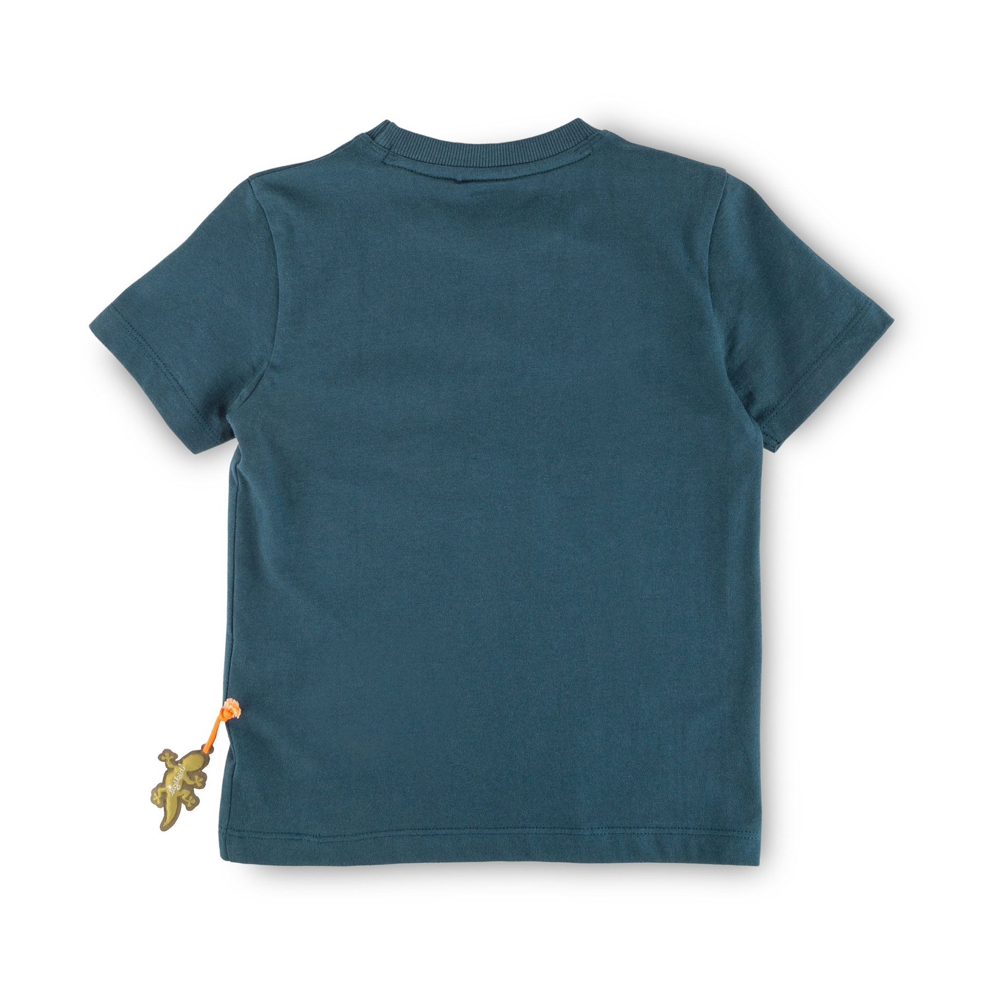 Children's T-shirt gecko, teal blue, Jungle