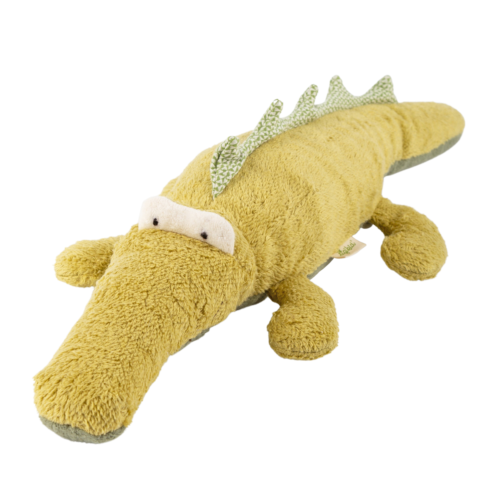 Organic soft toy crocodile, Green Collection