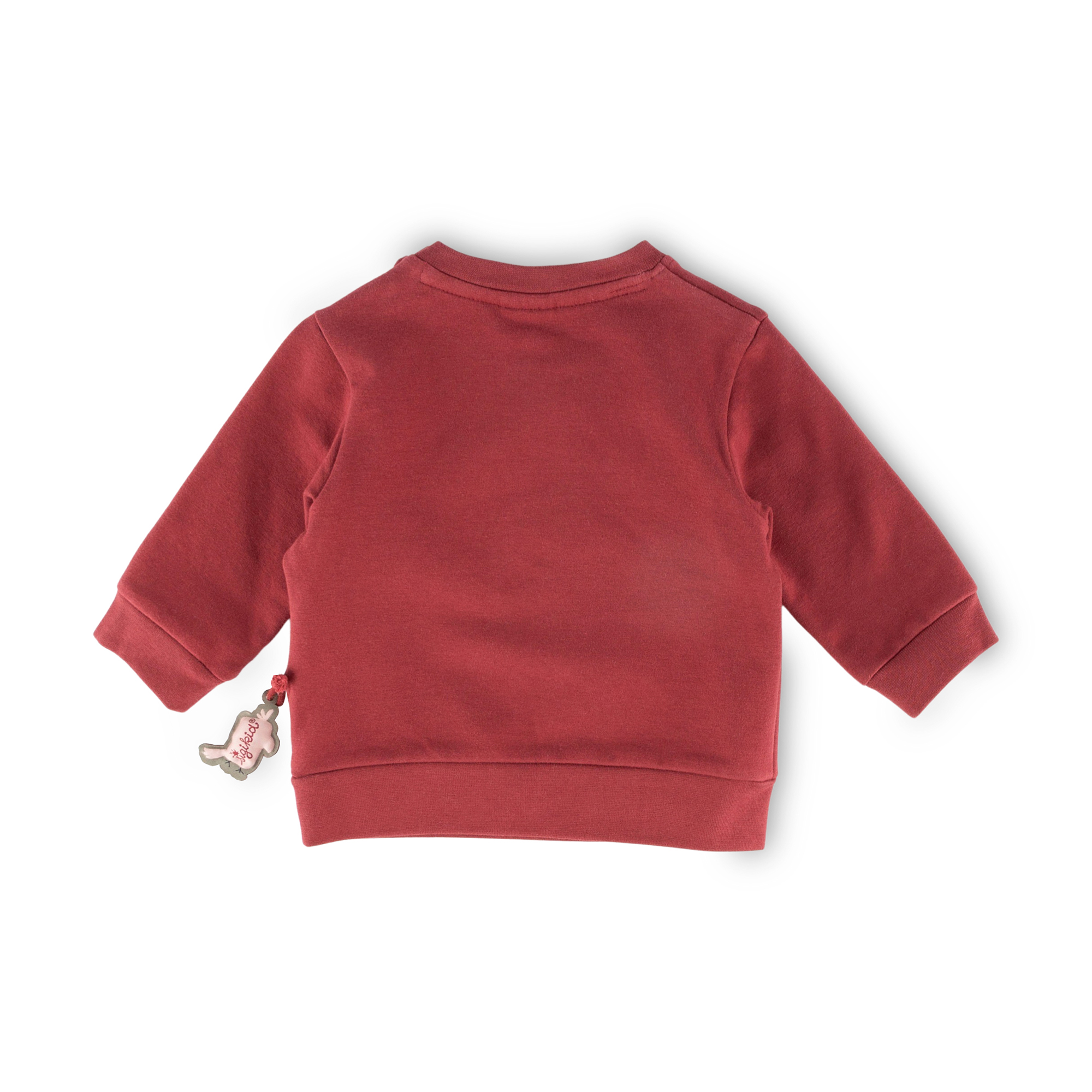 Baby sweatshirt cockatoo, dark red