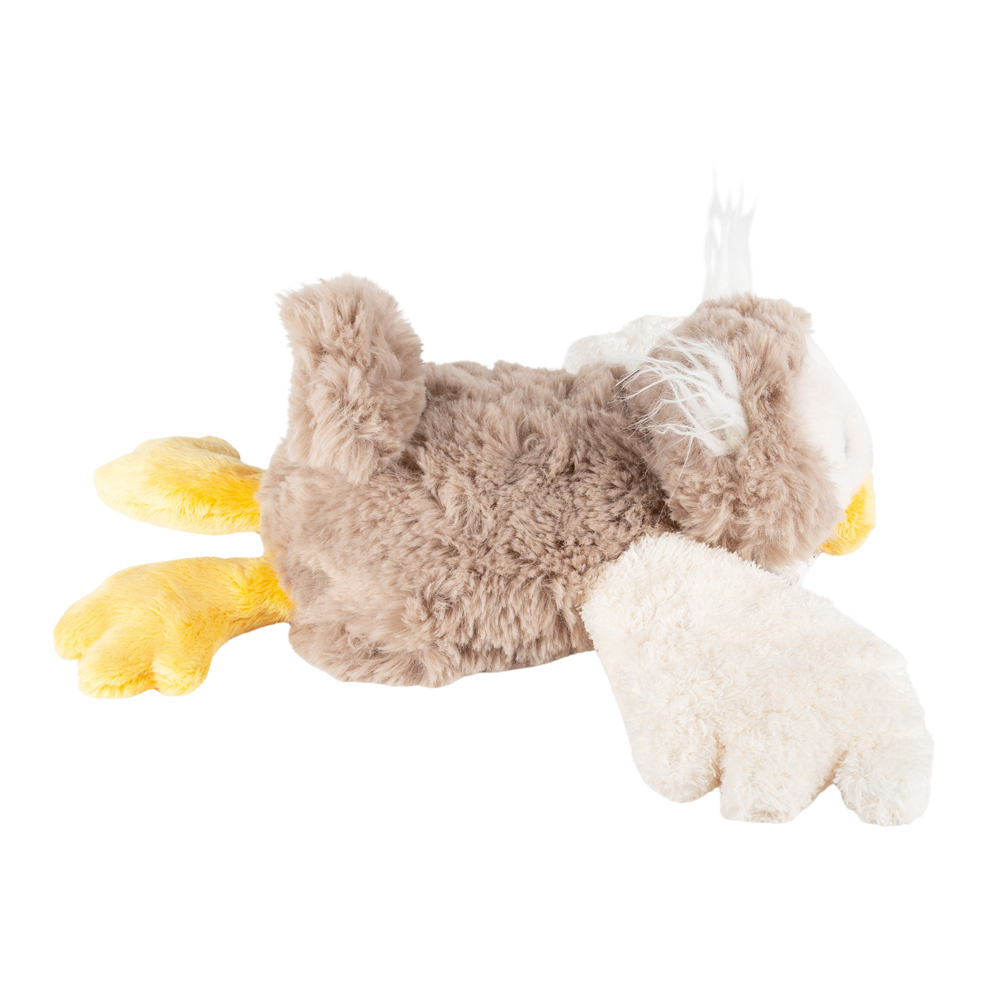 Kuscheltier Eule liegend beige, Flauscherie