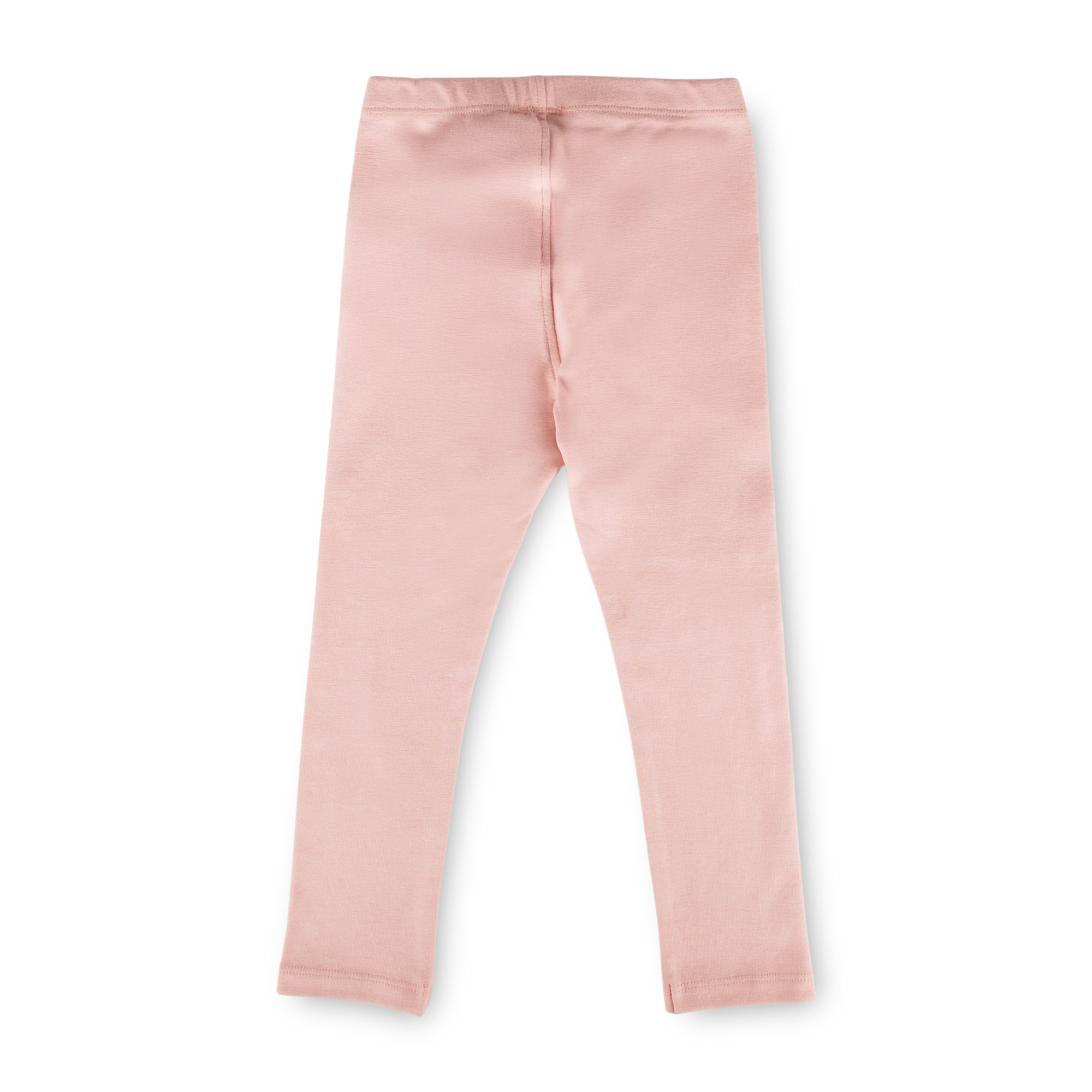 Children's rib knit leggings, pastel pink