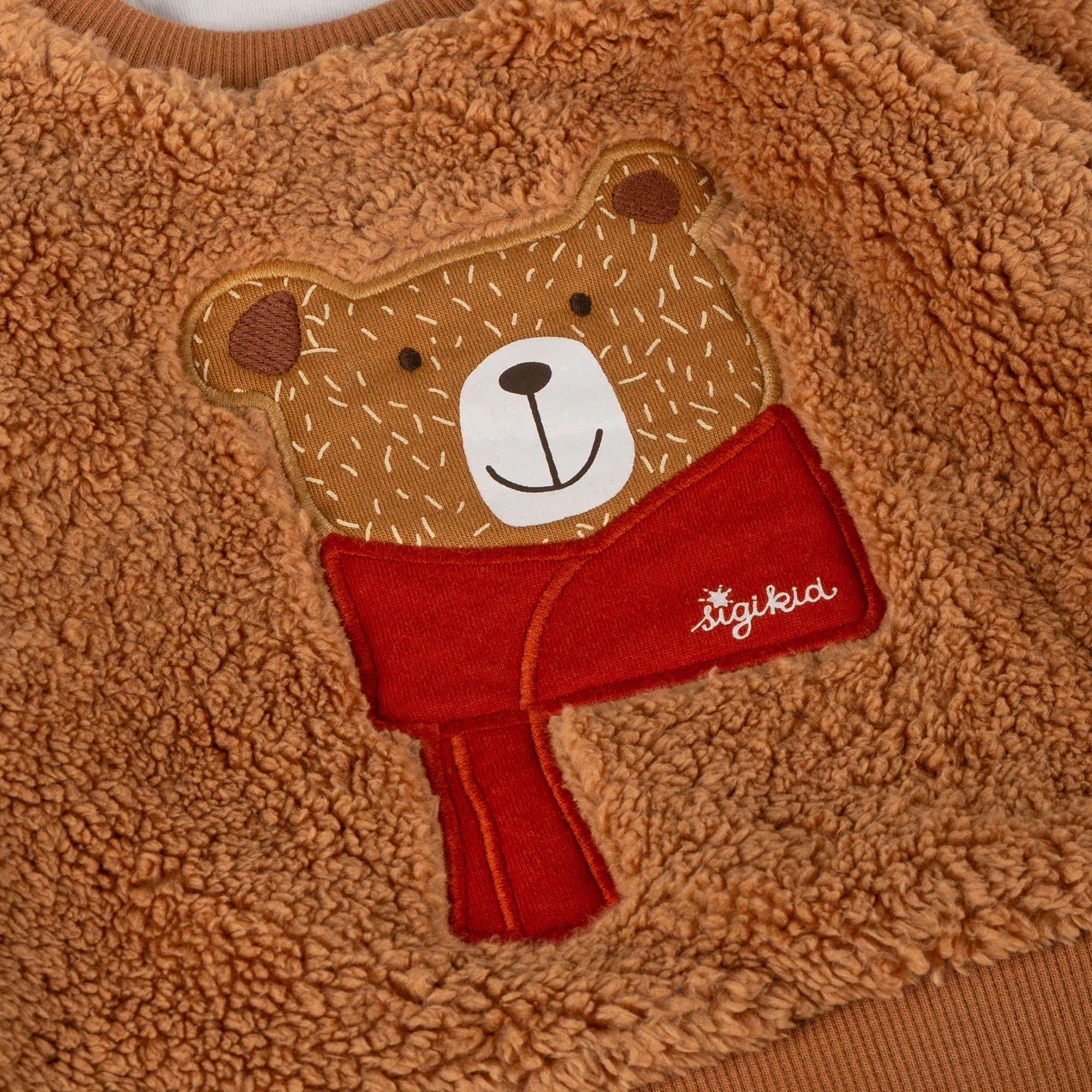 Baby Sherpa Fleece Pullover gefüttert Winterbär, braun