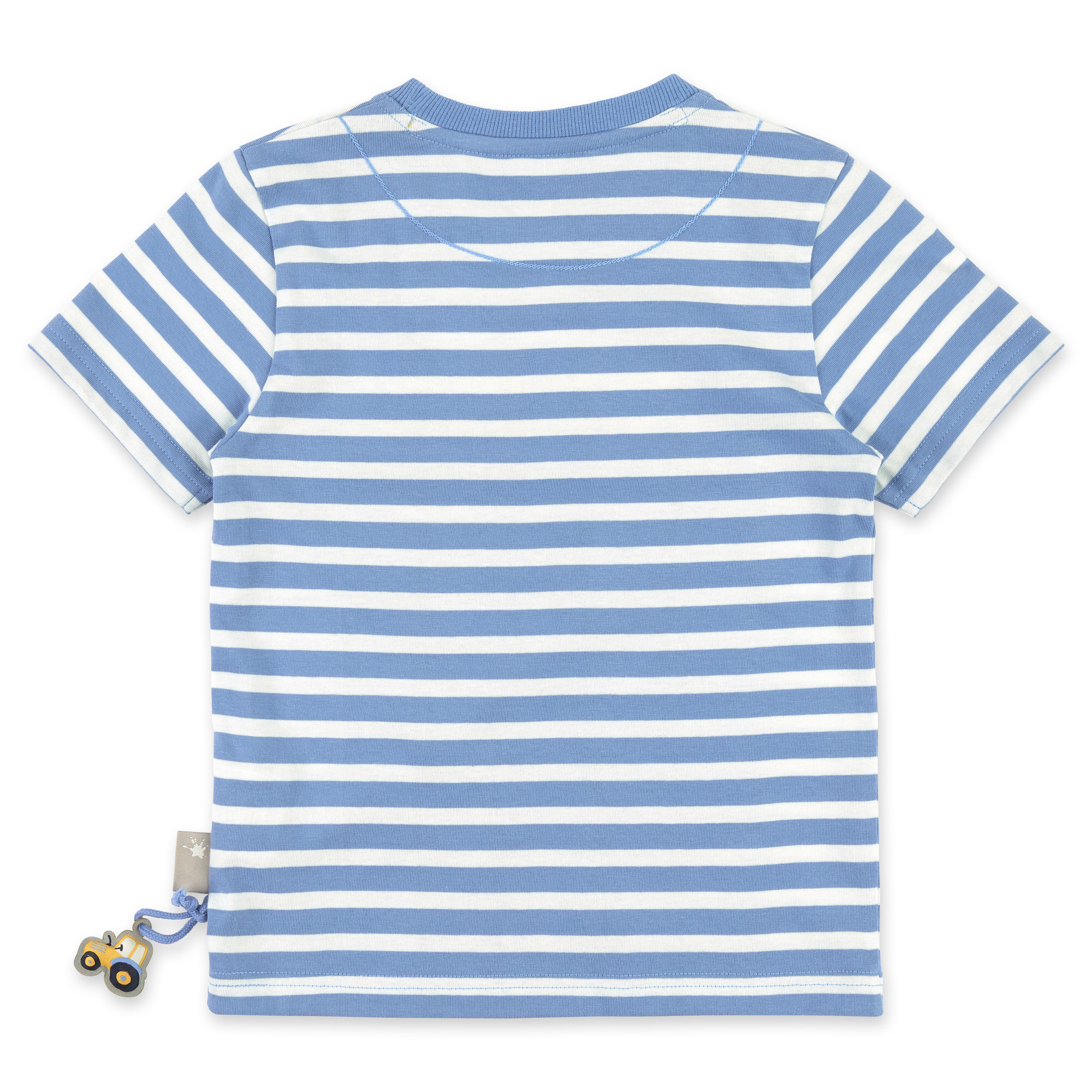 Children's T-shirt blue/white striped