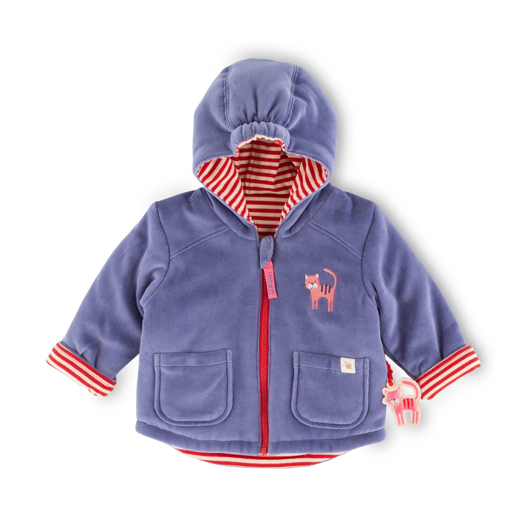 Reversible baby jacket Wild Cat