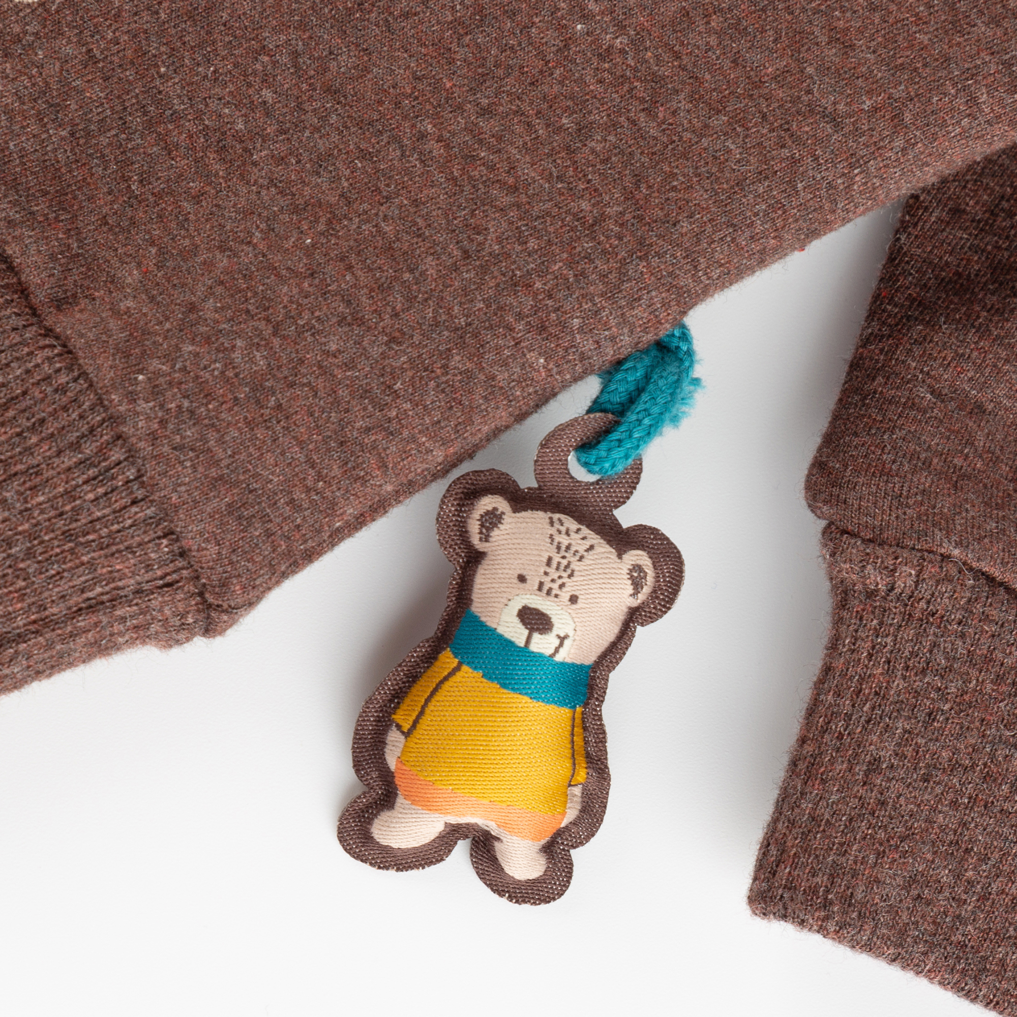 Dark brown baby sweatshirt bear, Winter Animals