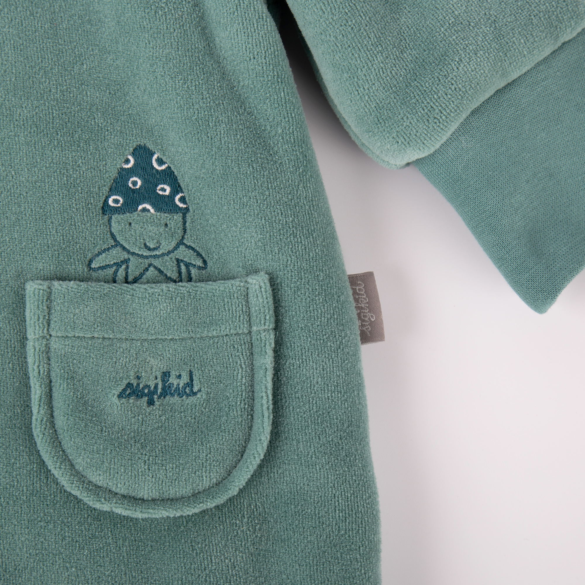 Mint green newborn baby velour overall, lined, interlined Mint green newborn baby velour overall, lined, interlined