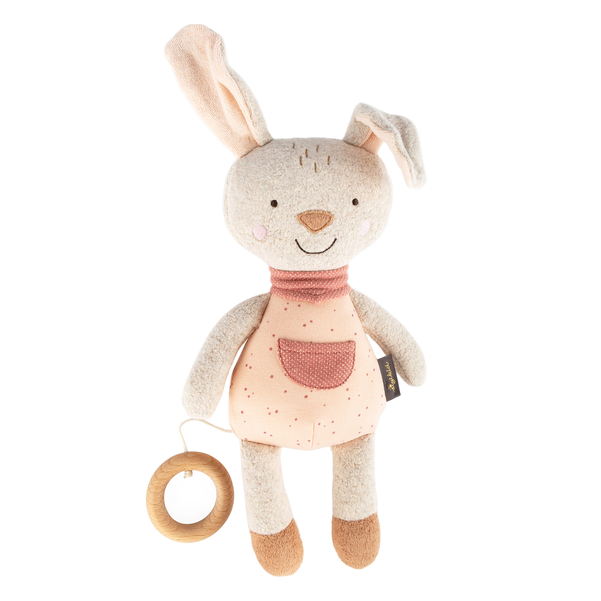 Musical baby soft toy bunny