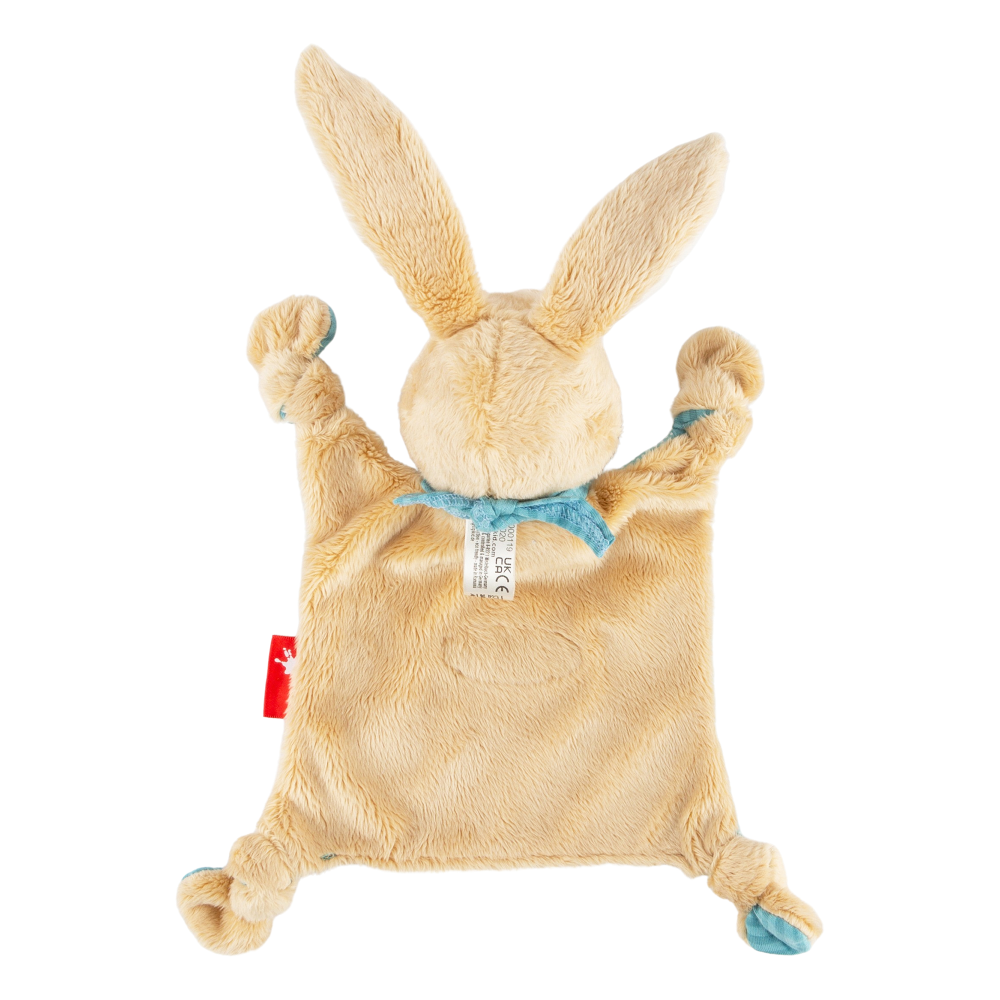 Individualised baby blankie rabbit, blue