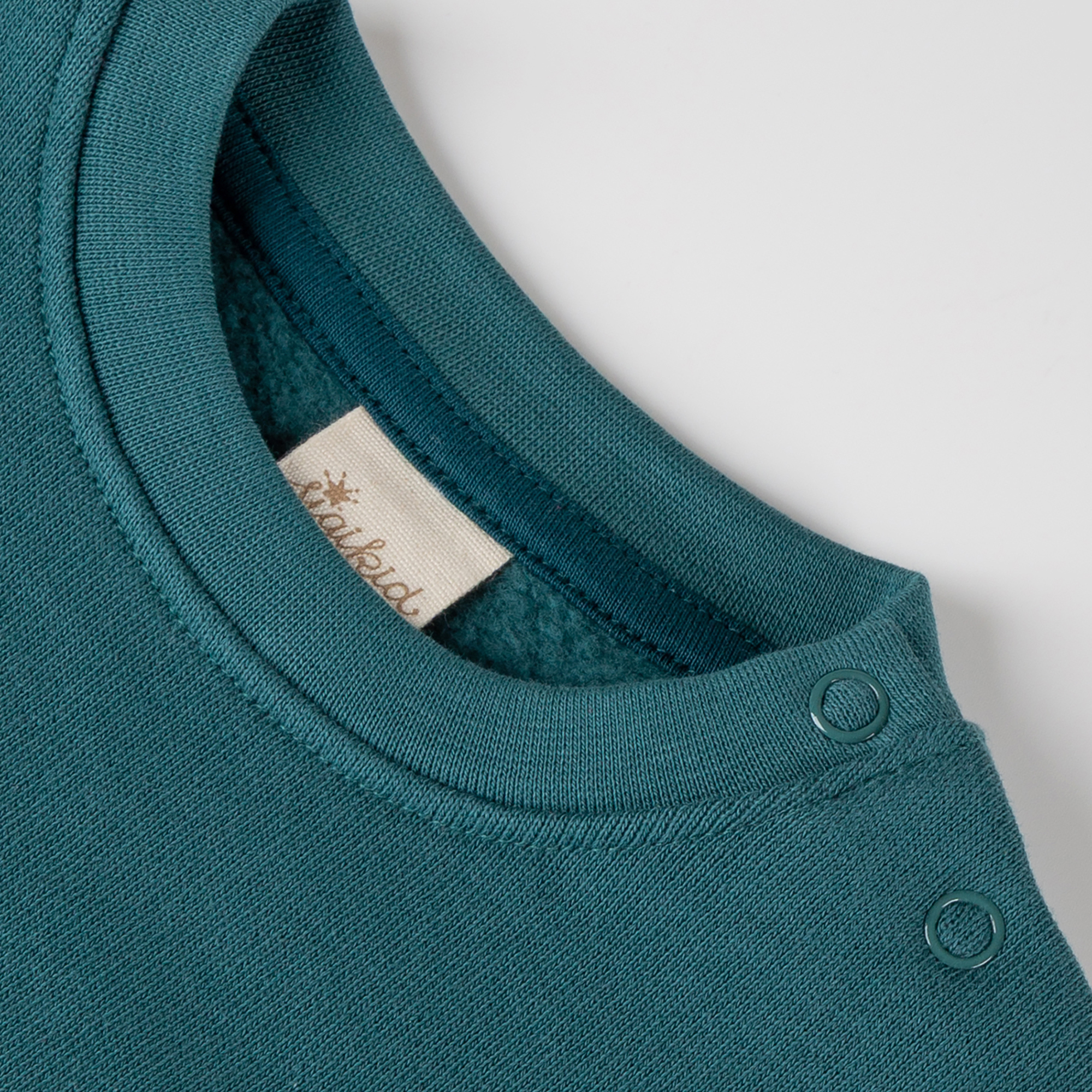 Baby Sweatshirt Fuchs, petrolblau