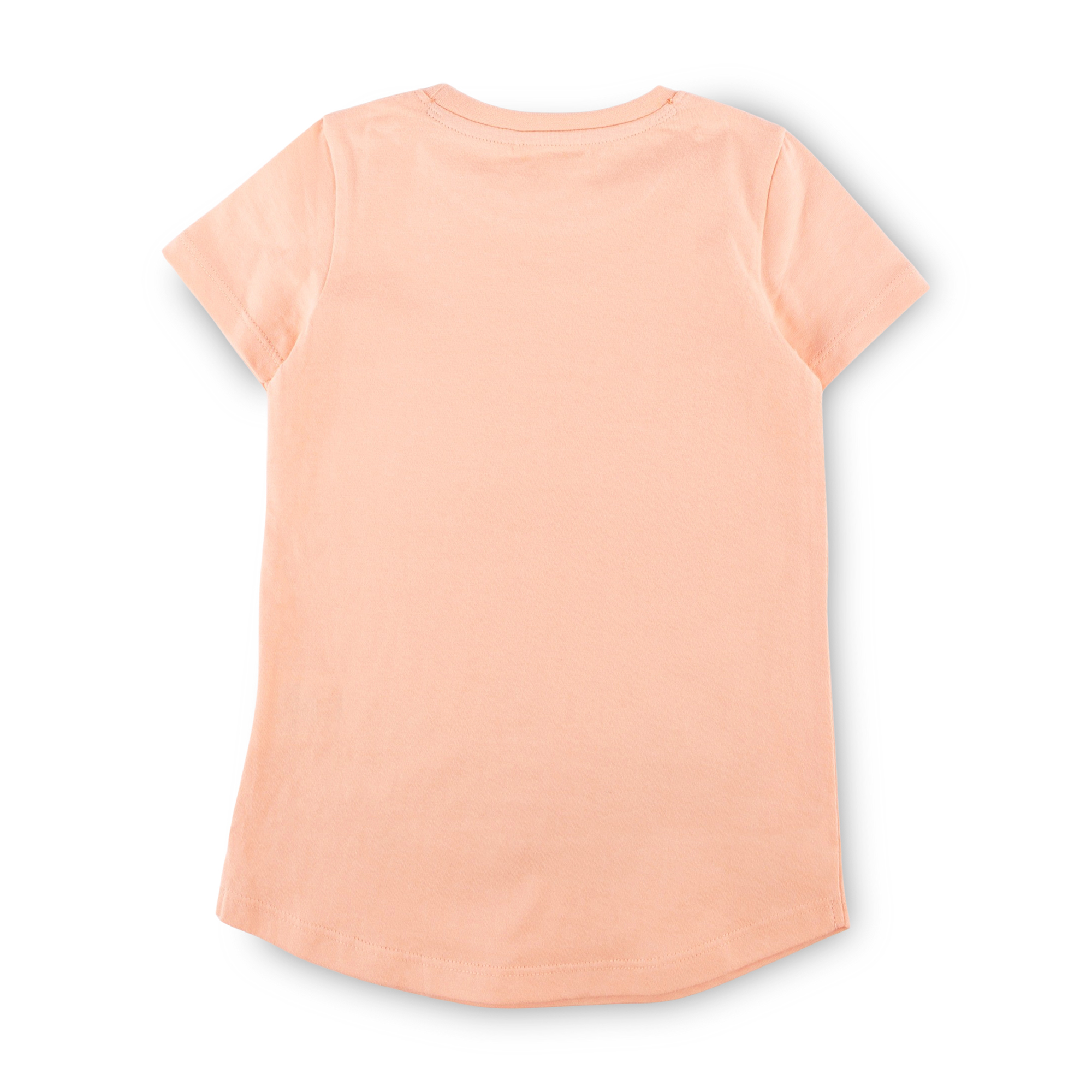 Children's short sleeve pajamas bunny, apricot/red