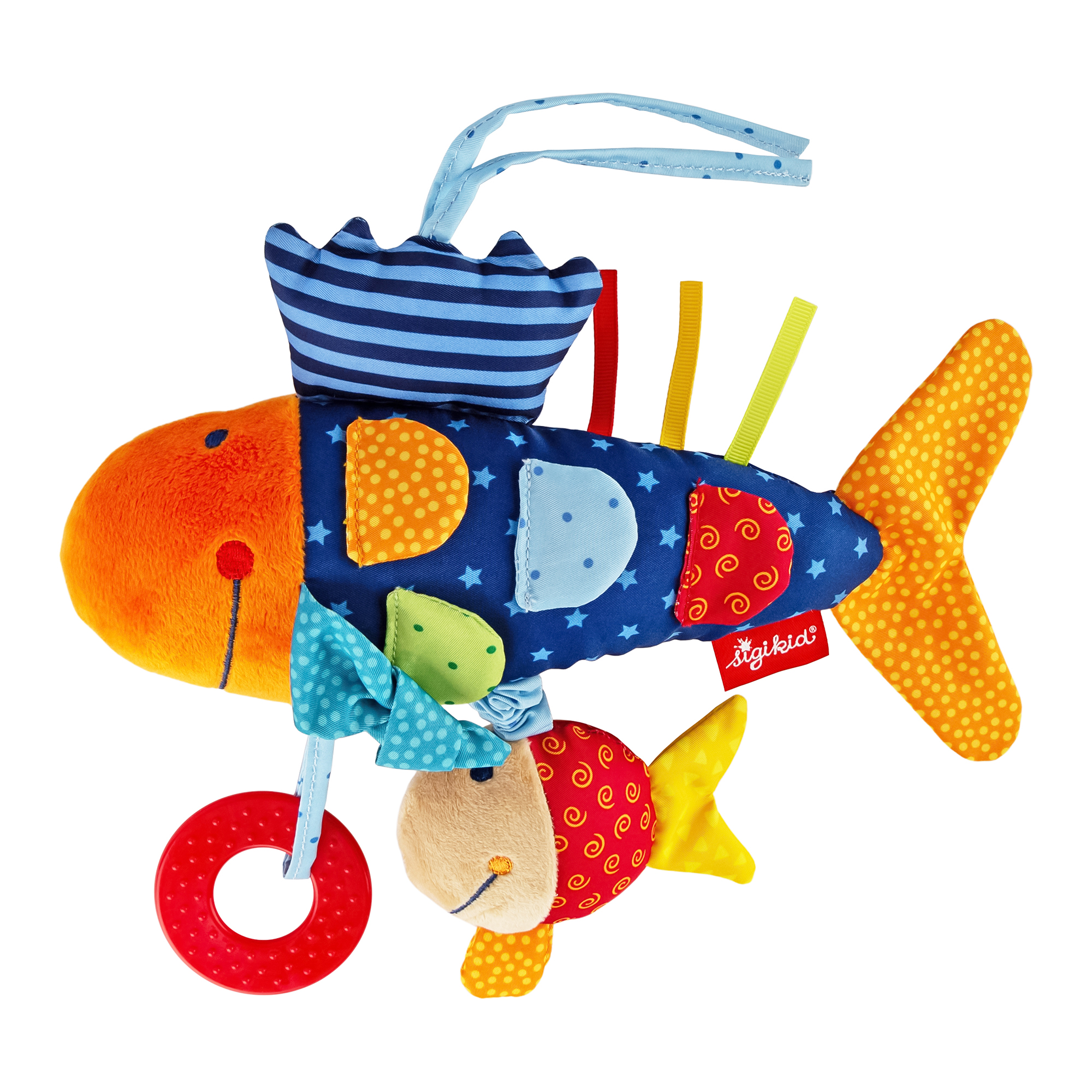 Baby activity soft toy fish, vibrating rattle Baby activity soft toy fish, vibrating rattle
