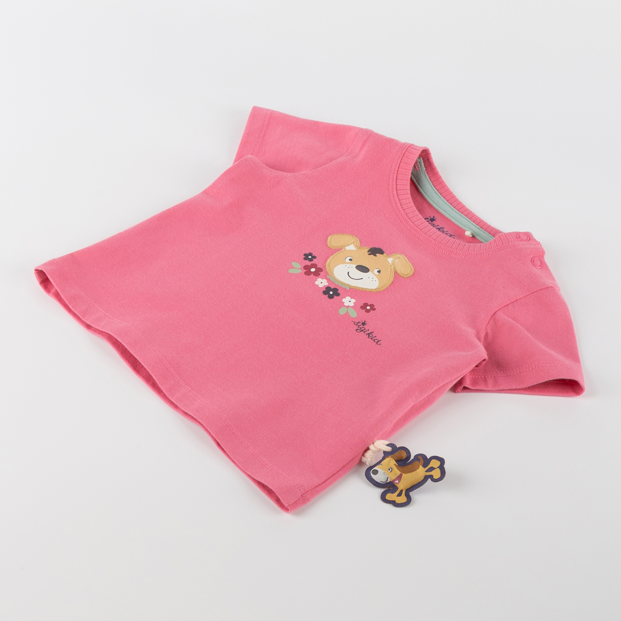 Baby T-Shirt rosa, Hündchen Funny Dog Baby T-Shirt rosa, Hündchen Funny Dog