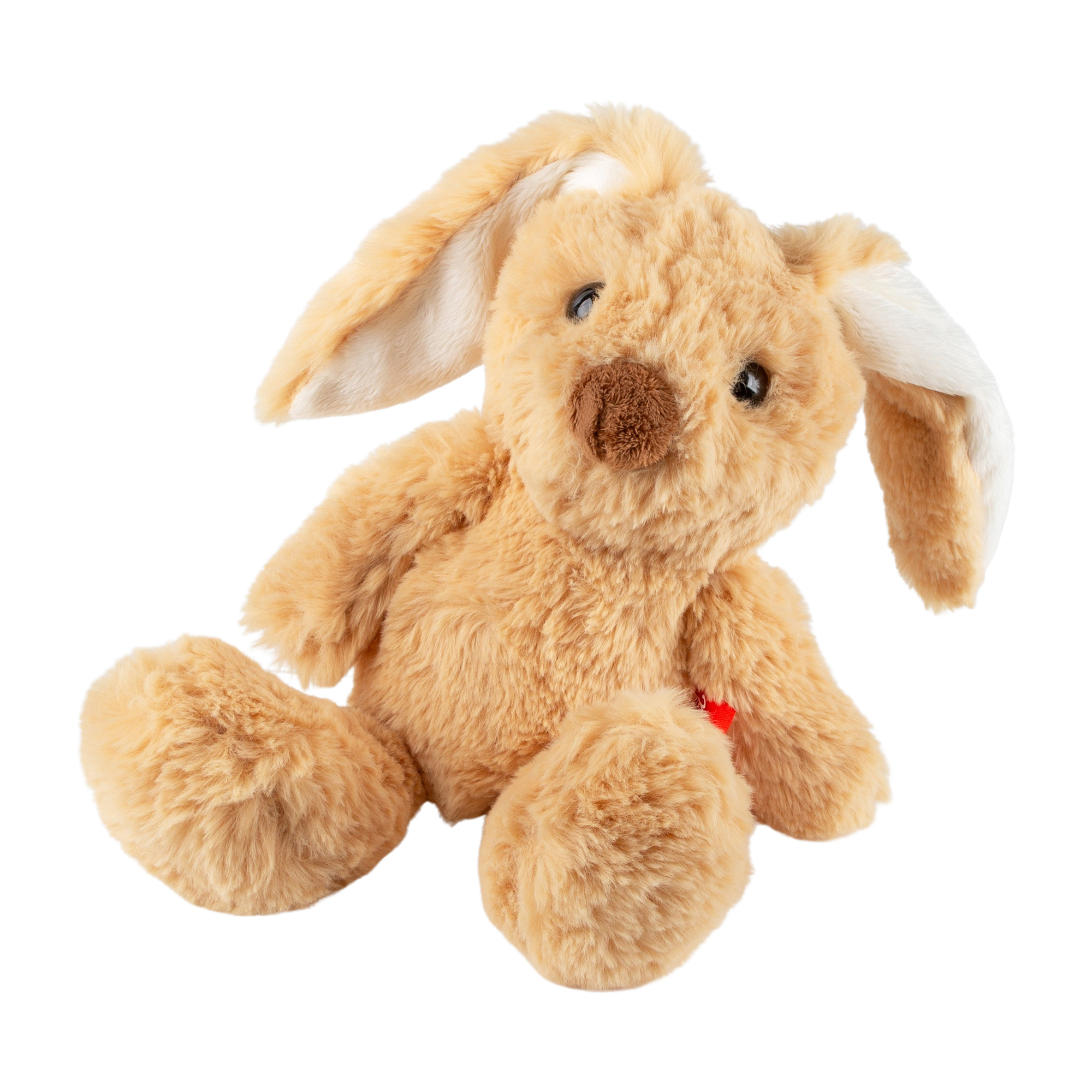 Silky soft plush toy rabbit, beige