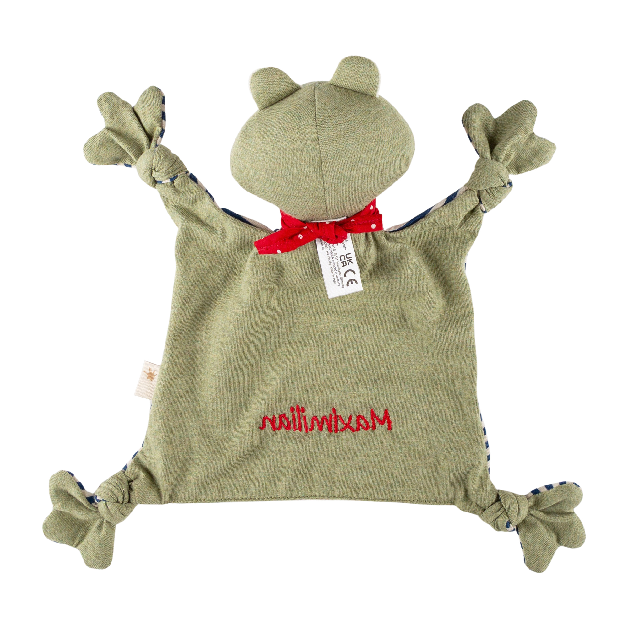 Namensschnuffeltuch Frosch, Green Collection Namensschnuffeltuch Frosch, Green Collection