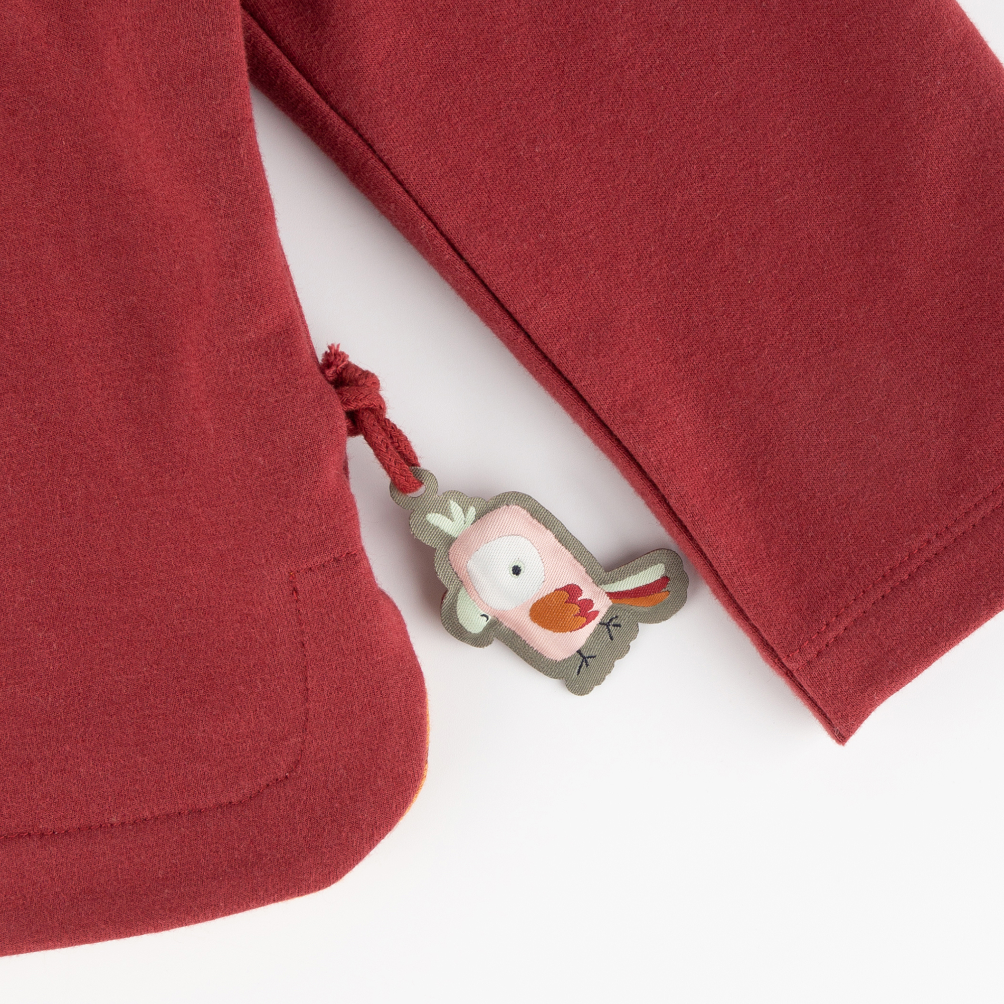 Children's sweatshirt cockatoo, dark red