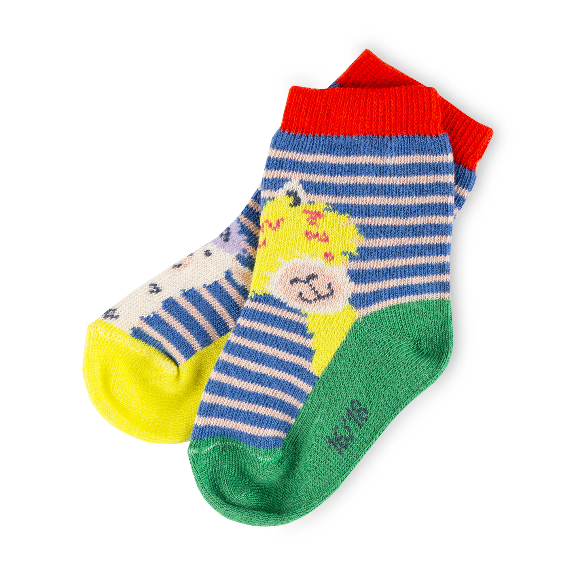 Kinder 3er Socken-Set, Lama, bunt