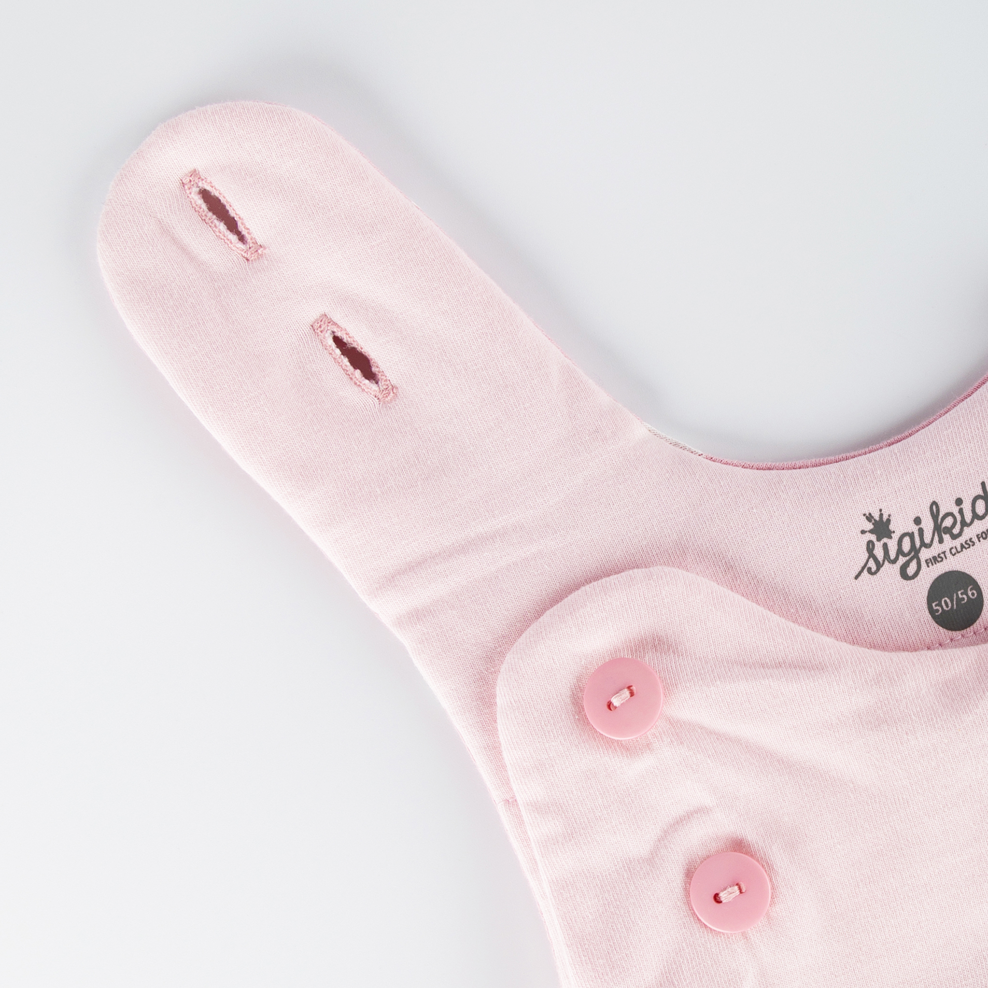 Newborn baby padded sleeping bag bear, pink