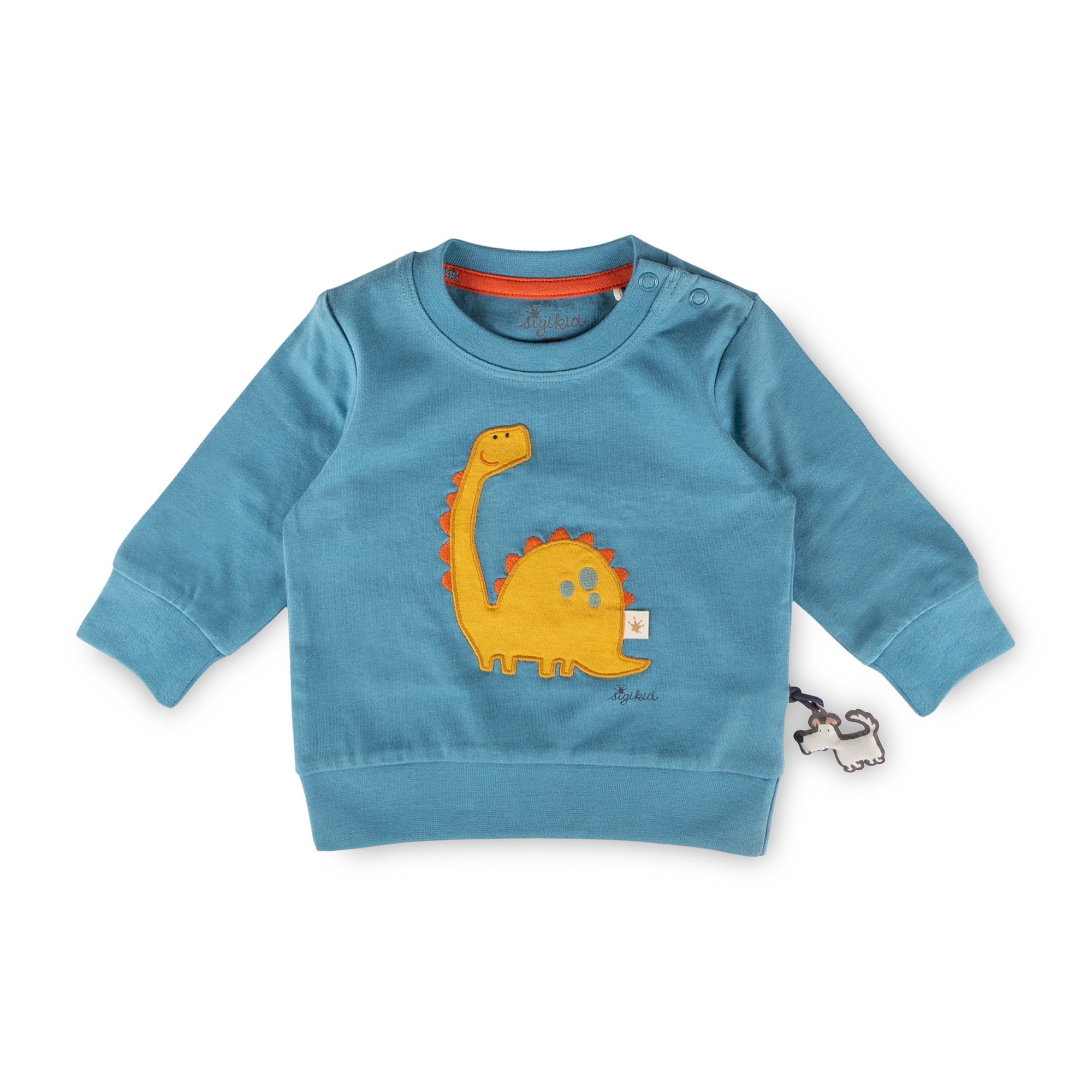 Baby Langarmshirt Dino, blau