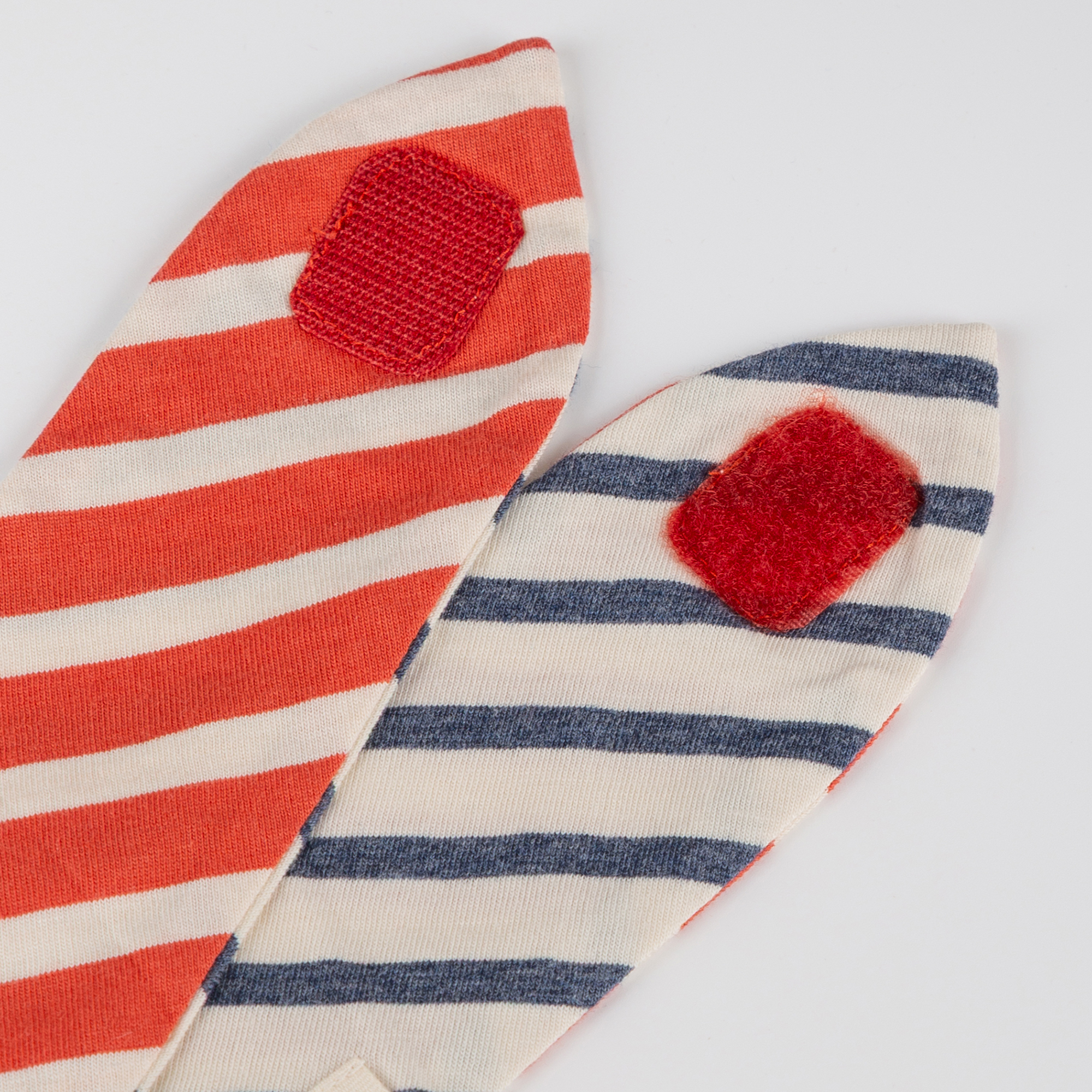 Baby Ringel Wendehalstuch, rot und blau