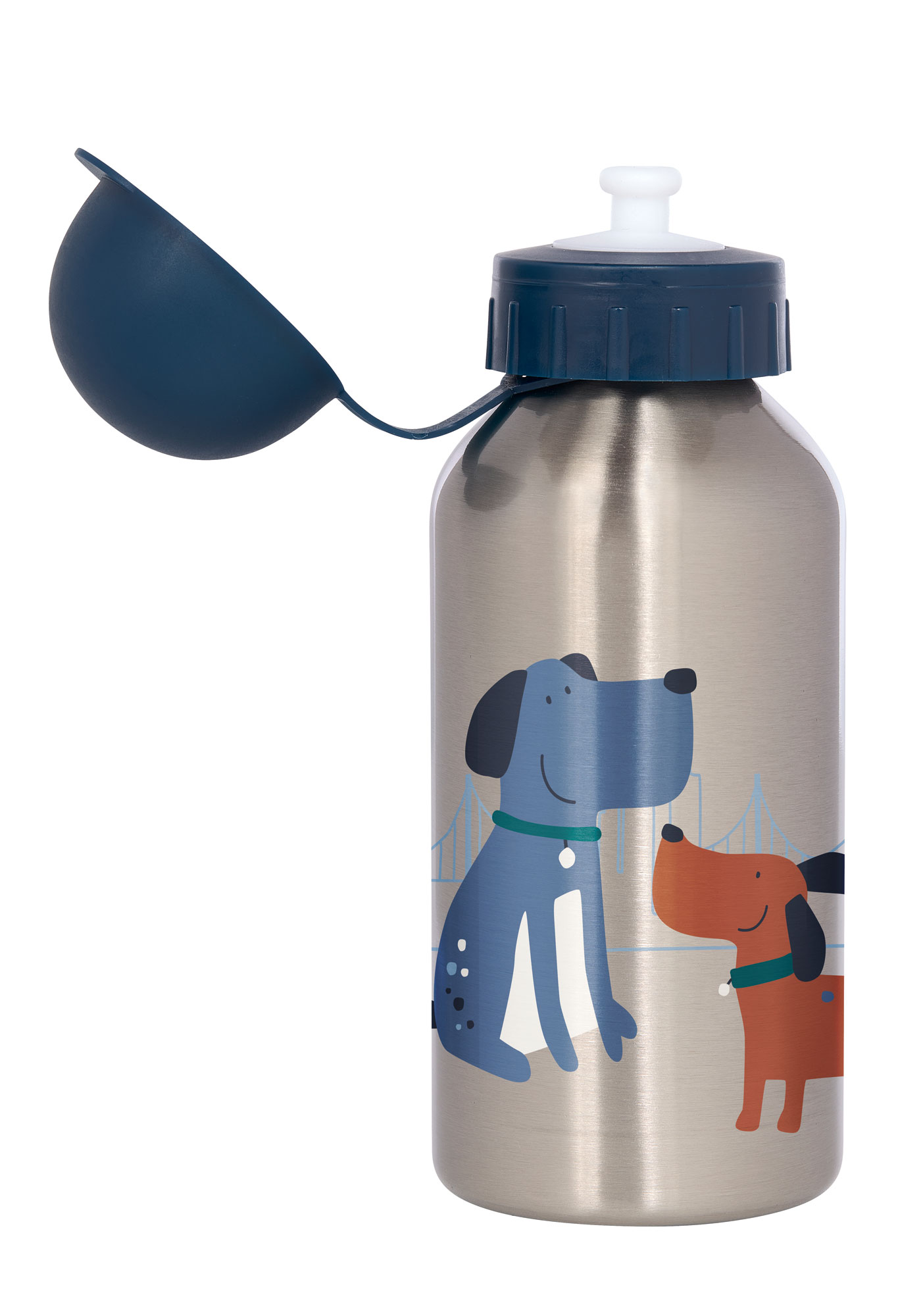 Kids' drinking bottle dogs, stainless steel