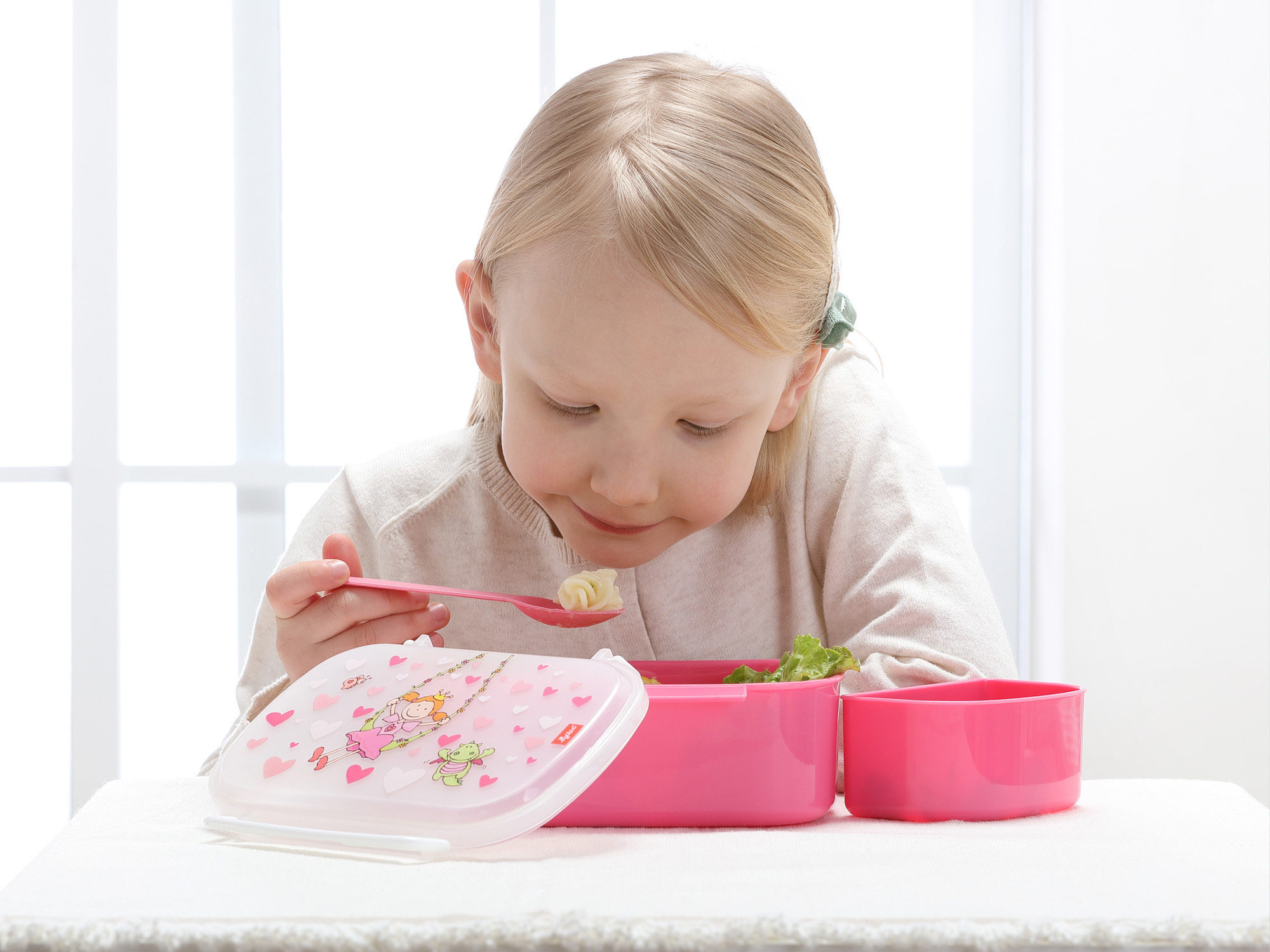 Brotzeitbox für Mädchen in rosa mit Pinky Queeny Brotzeitbox für Mädchen in rosa mit Pinky Queeny
