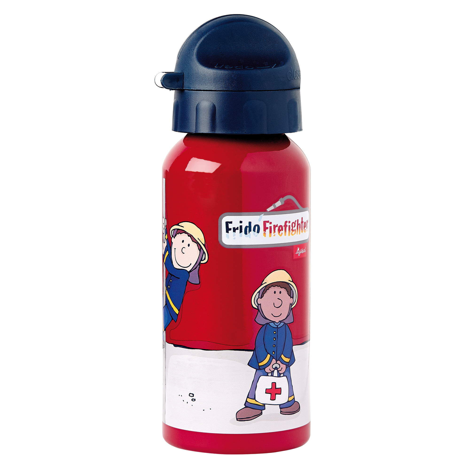 Little boys' daycare set backpack, bottle, lunchbox Frido Firefighter