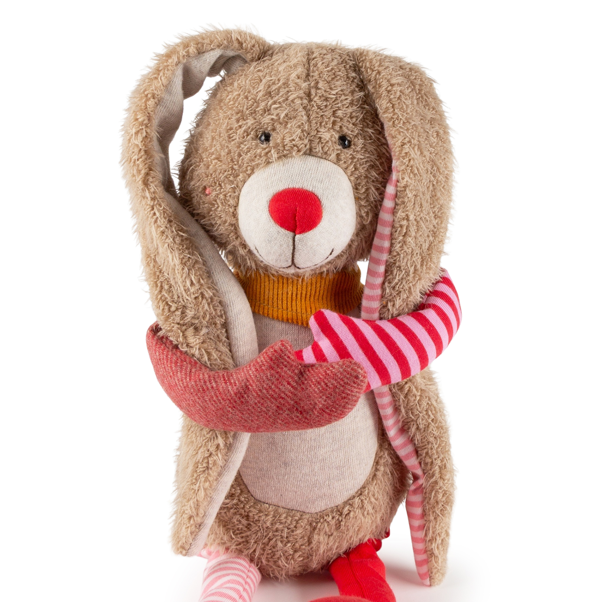 Plush boy long-eared bunny, Patchwork Sweety