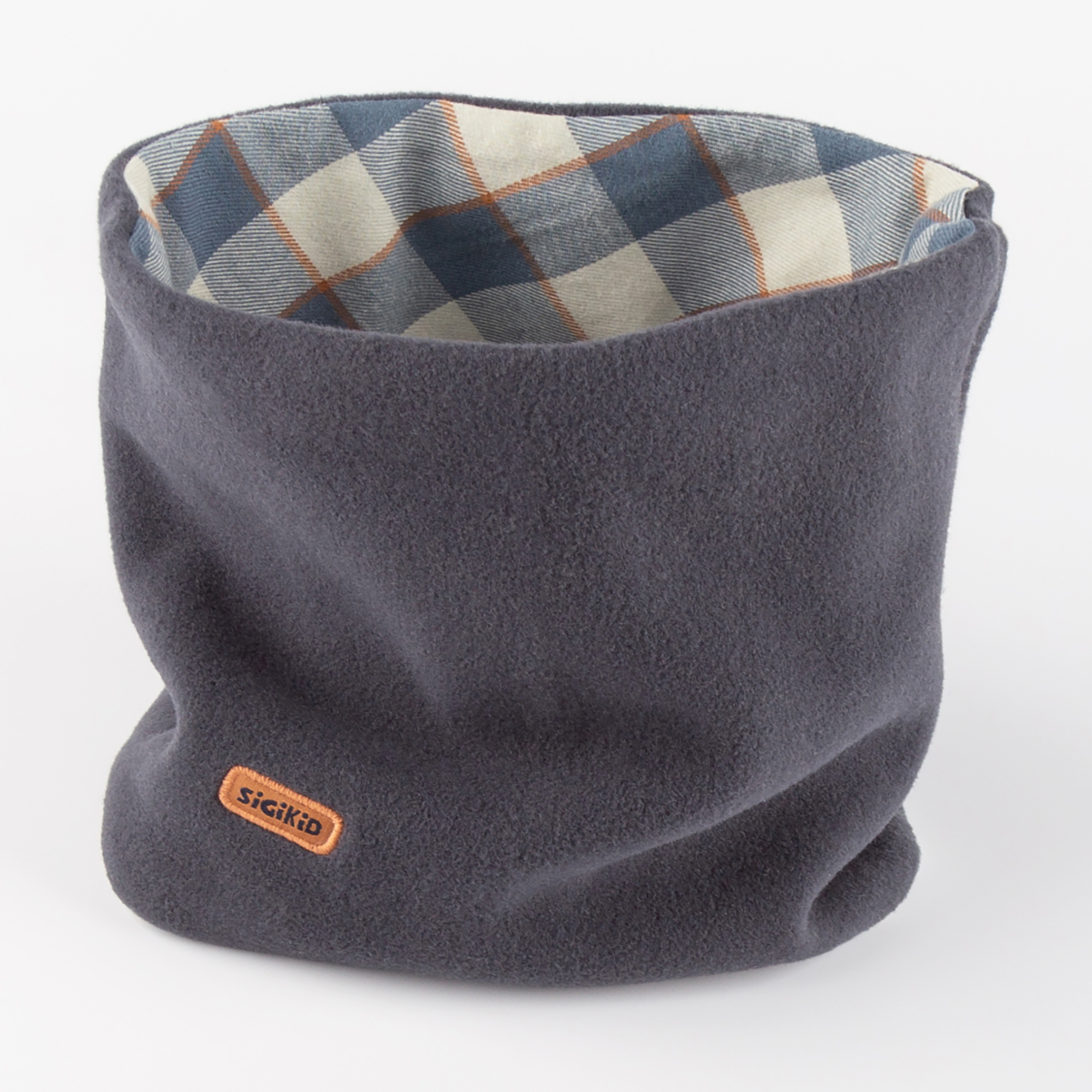 Reversible children's fleece neck gaiter